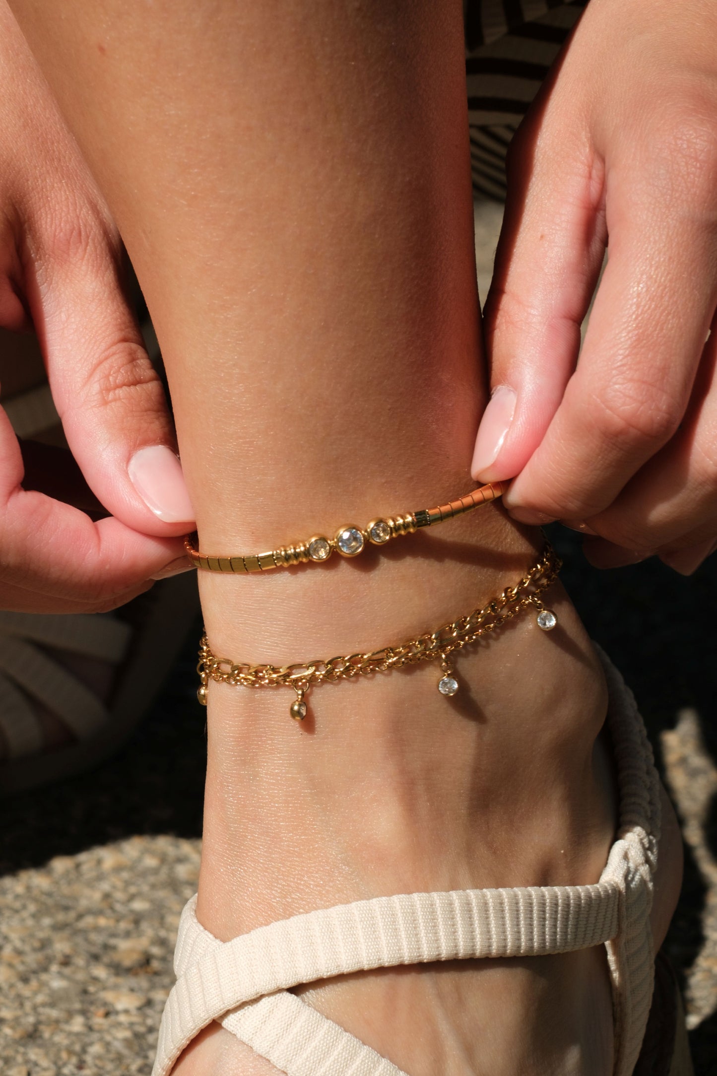 Golden Tide 316L Stainless Steel Anklet
