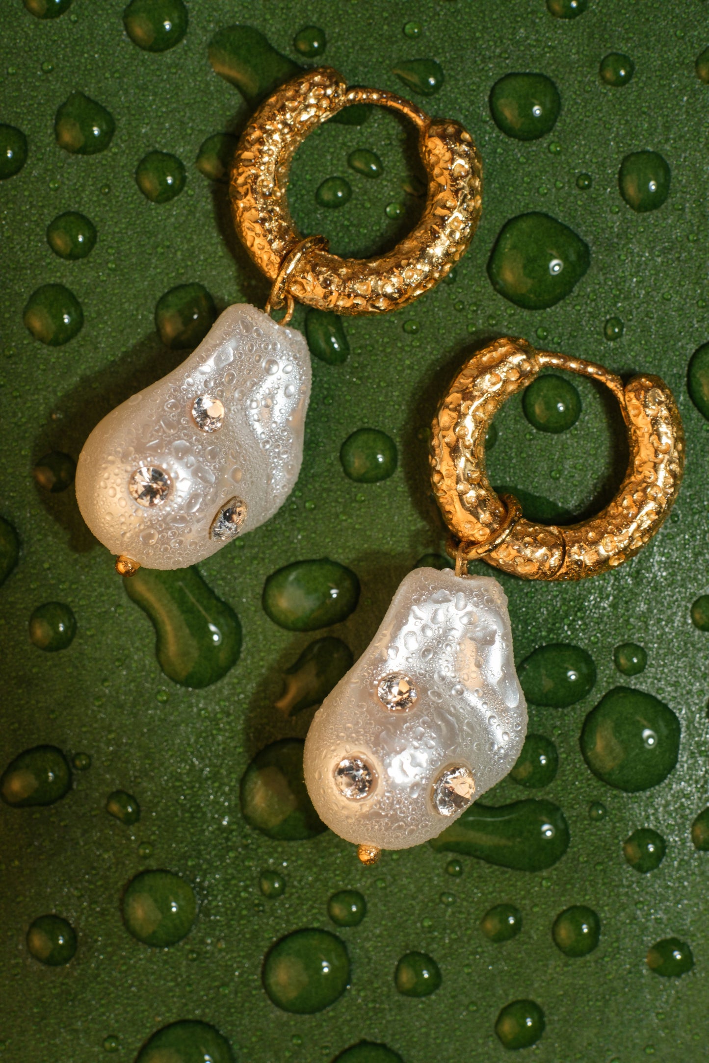 Pearl Society 316L Stainless Steel Multi-Gem Studded Earrings