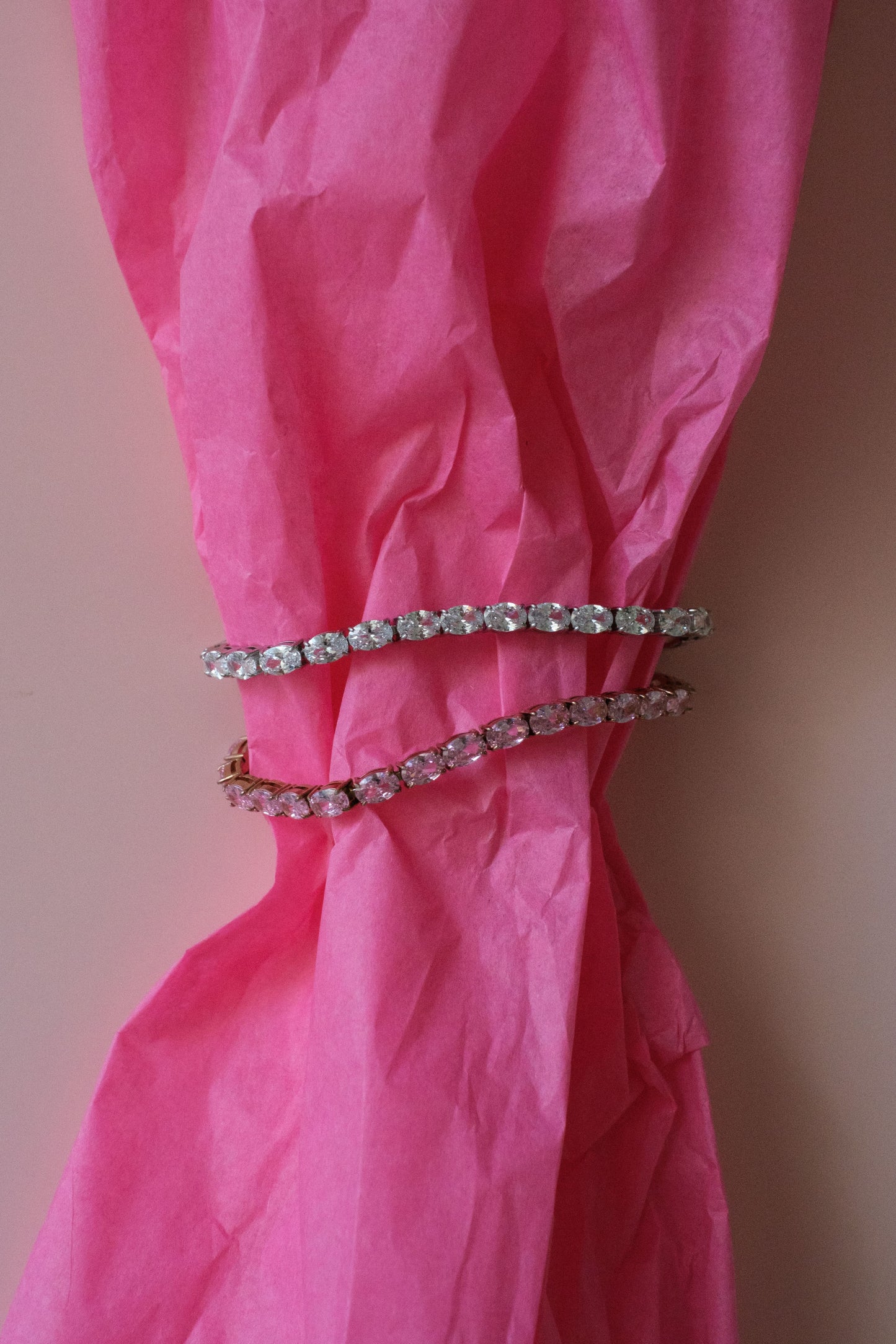 Odette 4MM Oval 316L Stainless Steel Tennis Bracelet