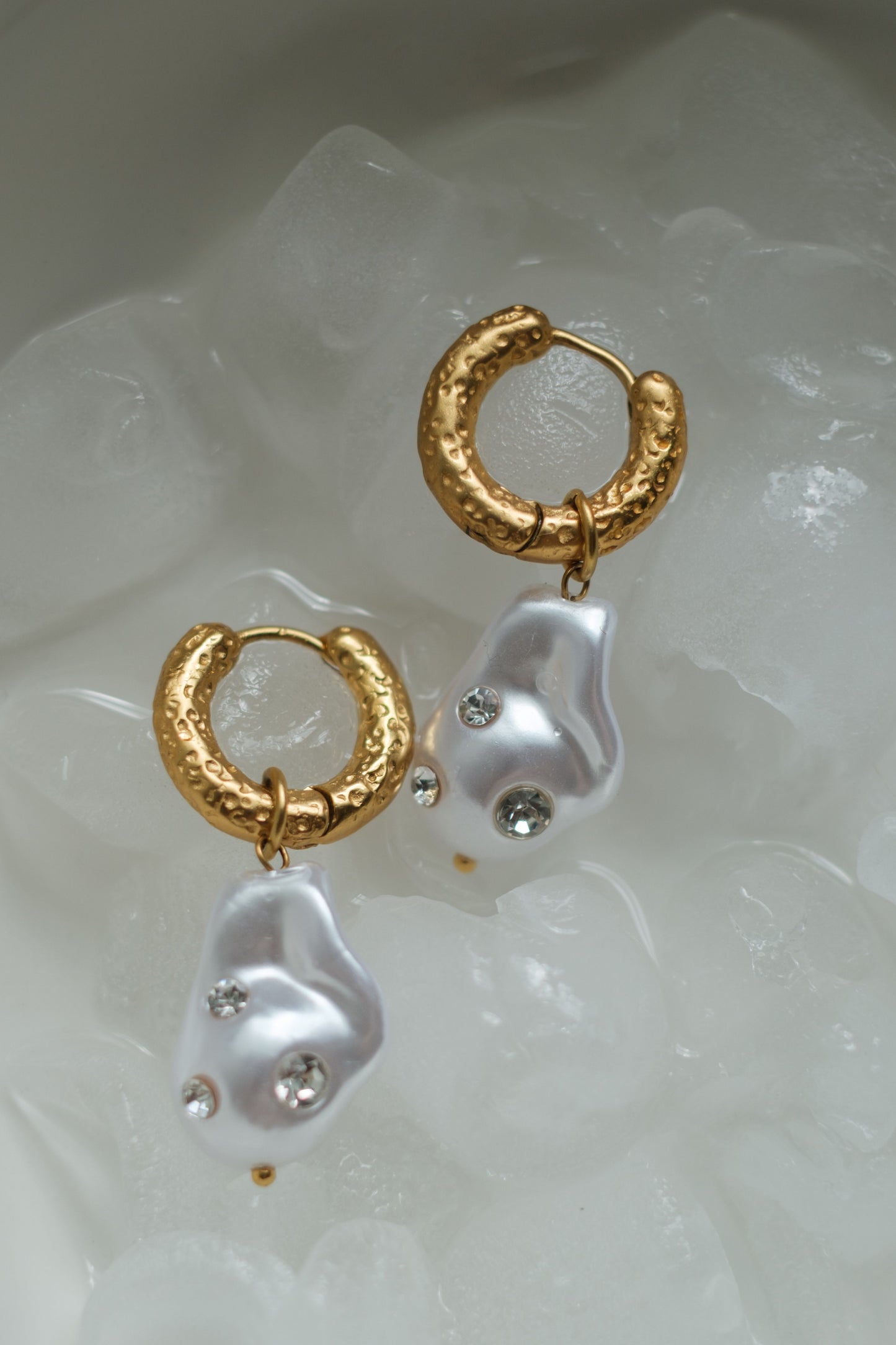 Pearl Society 316L Stainless Steel Multi-Gem Studded Earrings