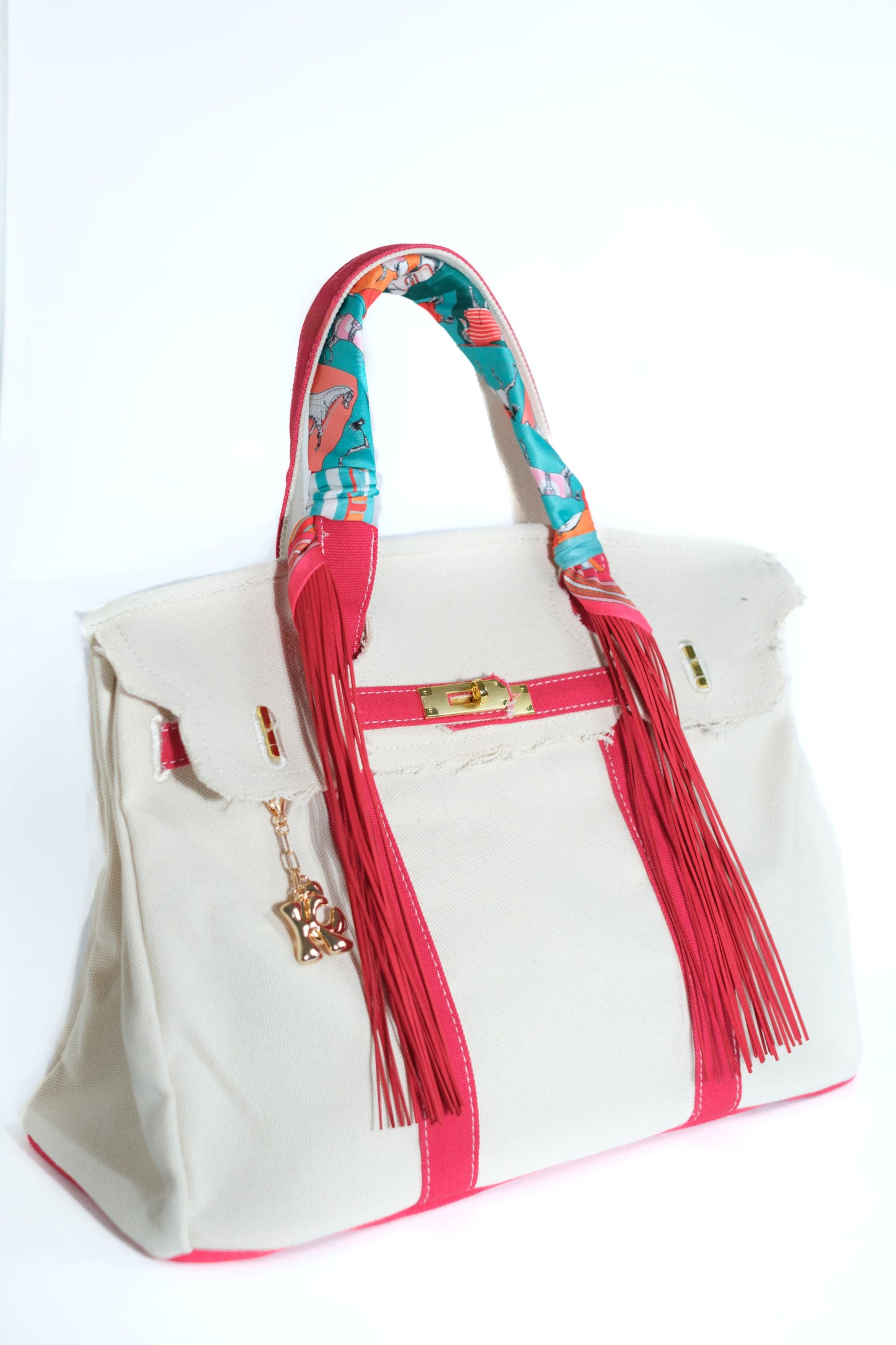 Spring Sundara Purse with Fringe Twilly