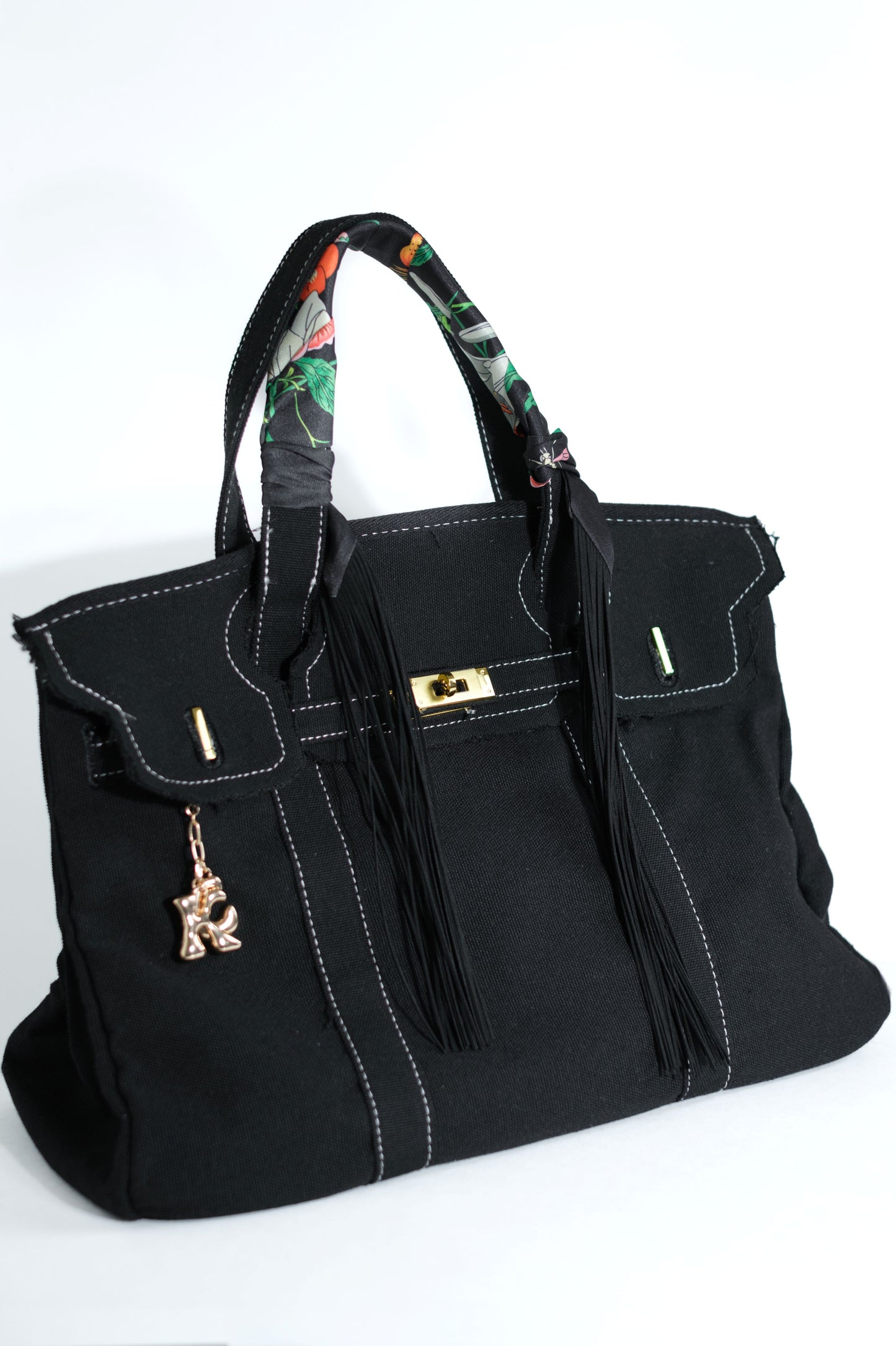 Spring Sundara Purse with Fringe Twilly