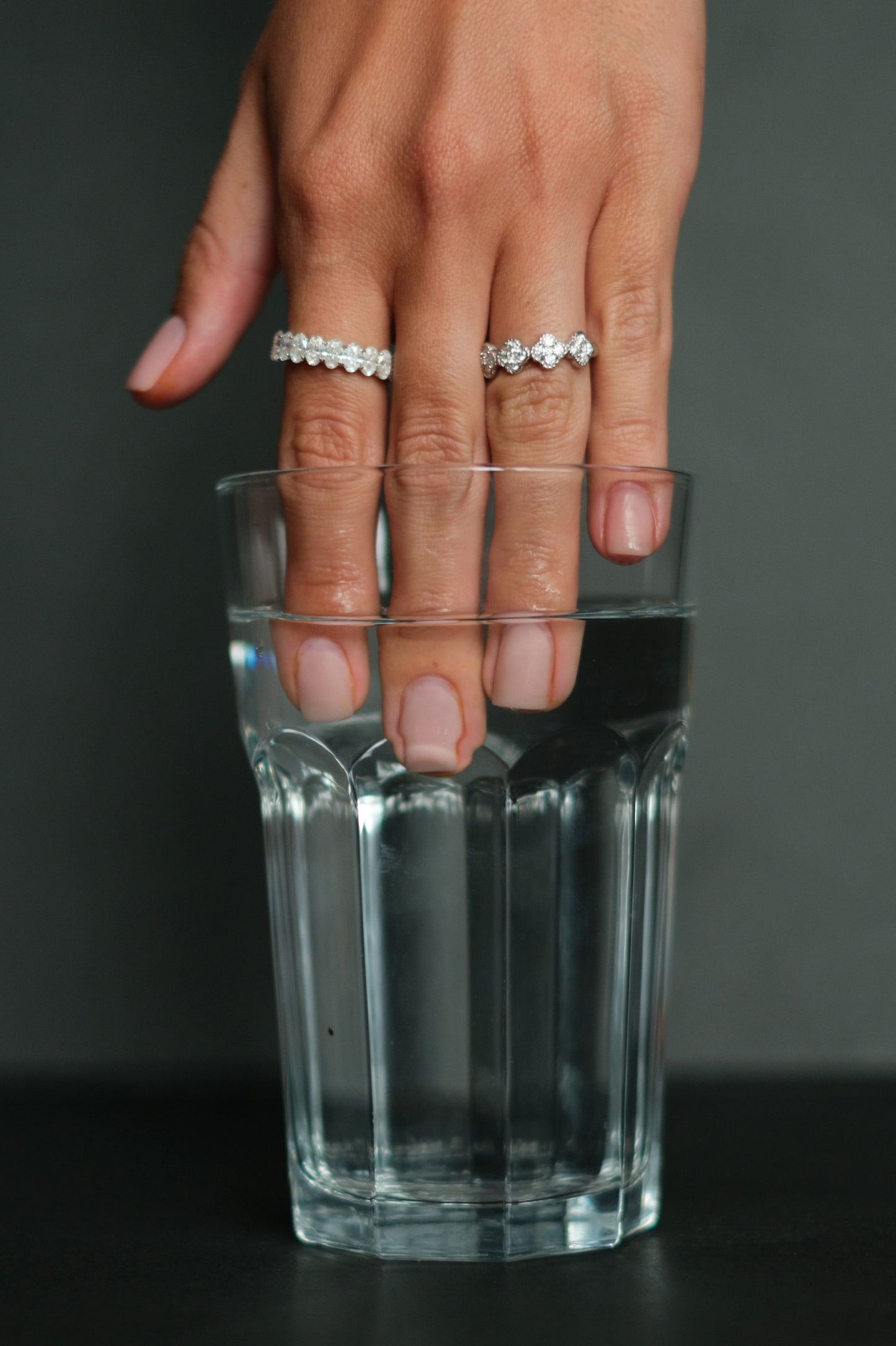 Clover Society .925 Sterling Silver Moissanite Band