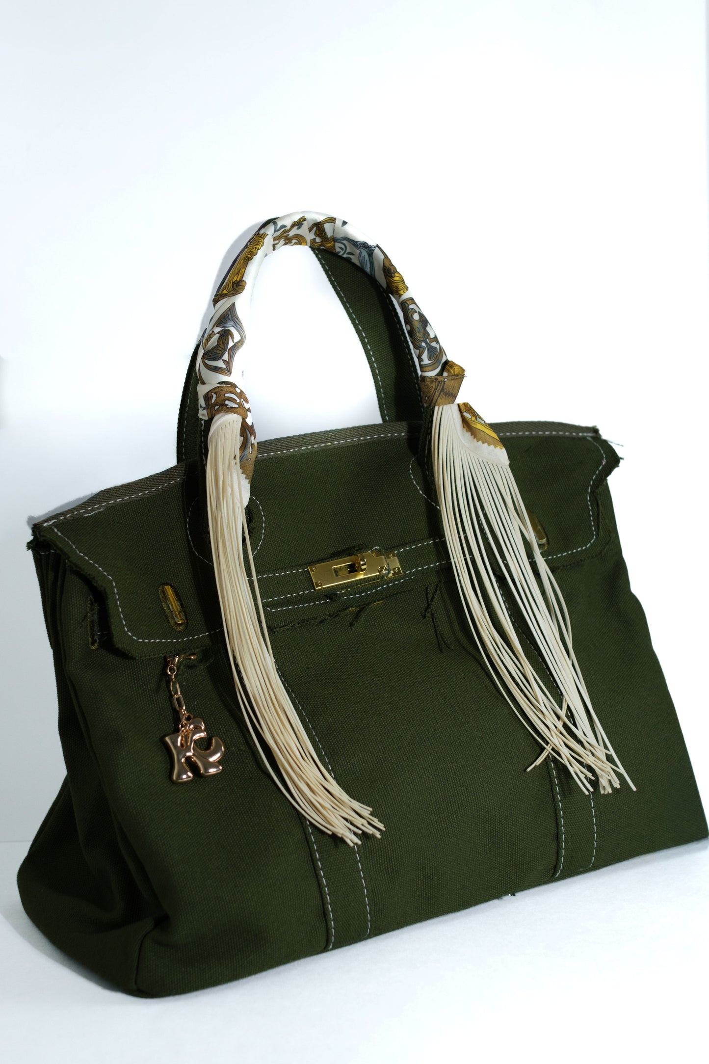 Spring Sundara Purse with Fringe Twilly