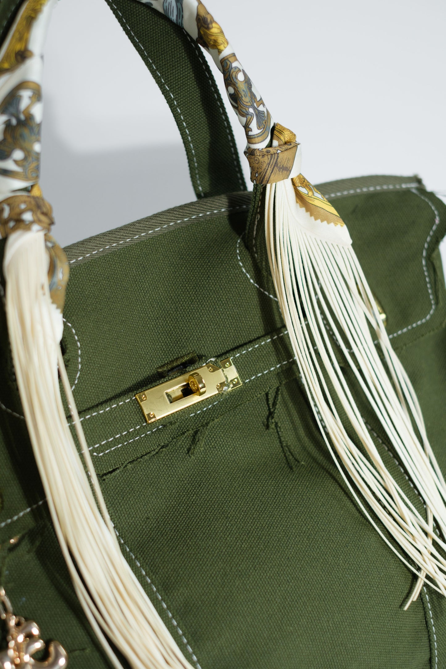 Spring Sundara Purse with Fringe Twilly