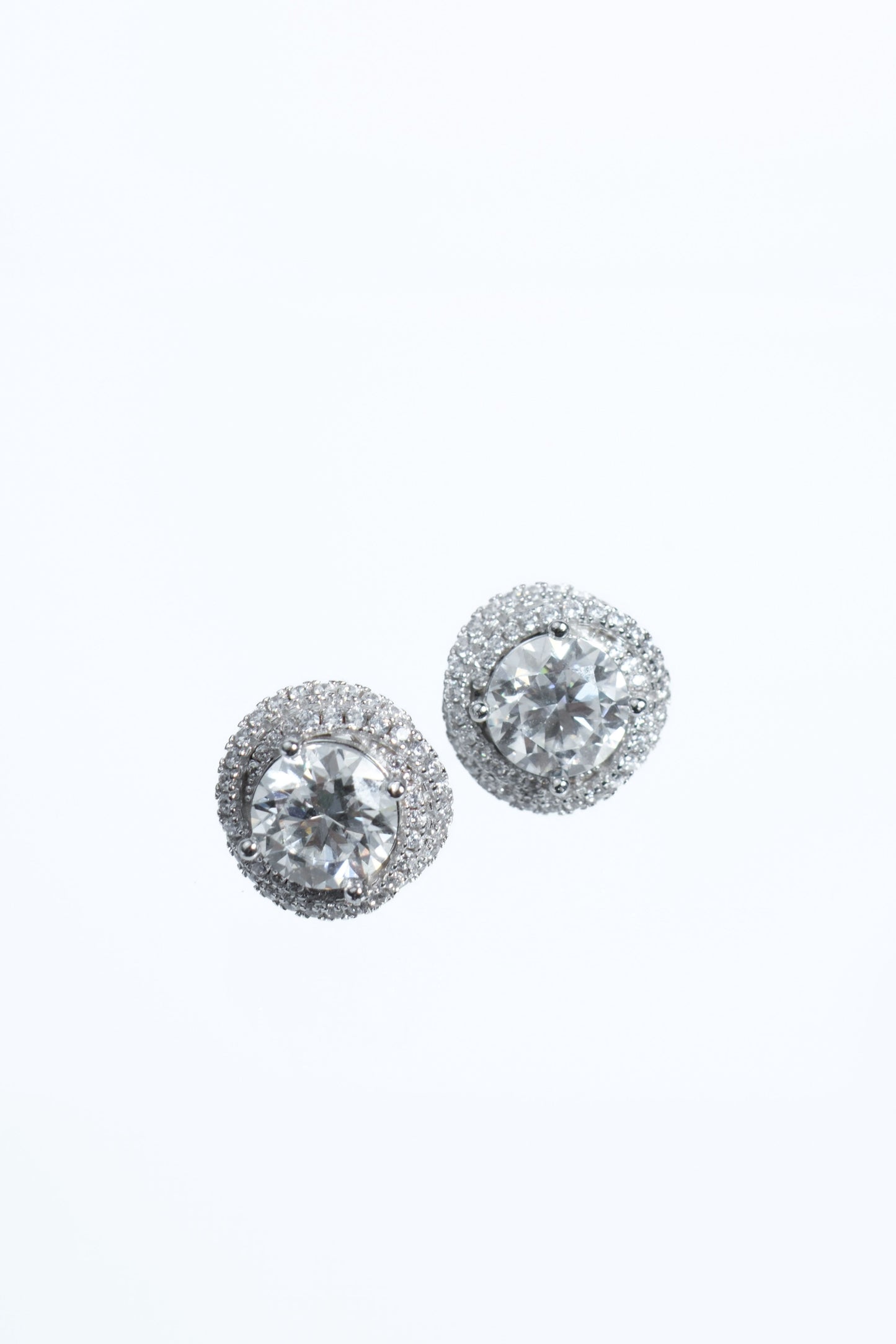 Dynasty .925 Sterling Silver 6 Carat Moissanite Studs
