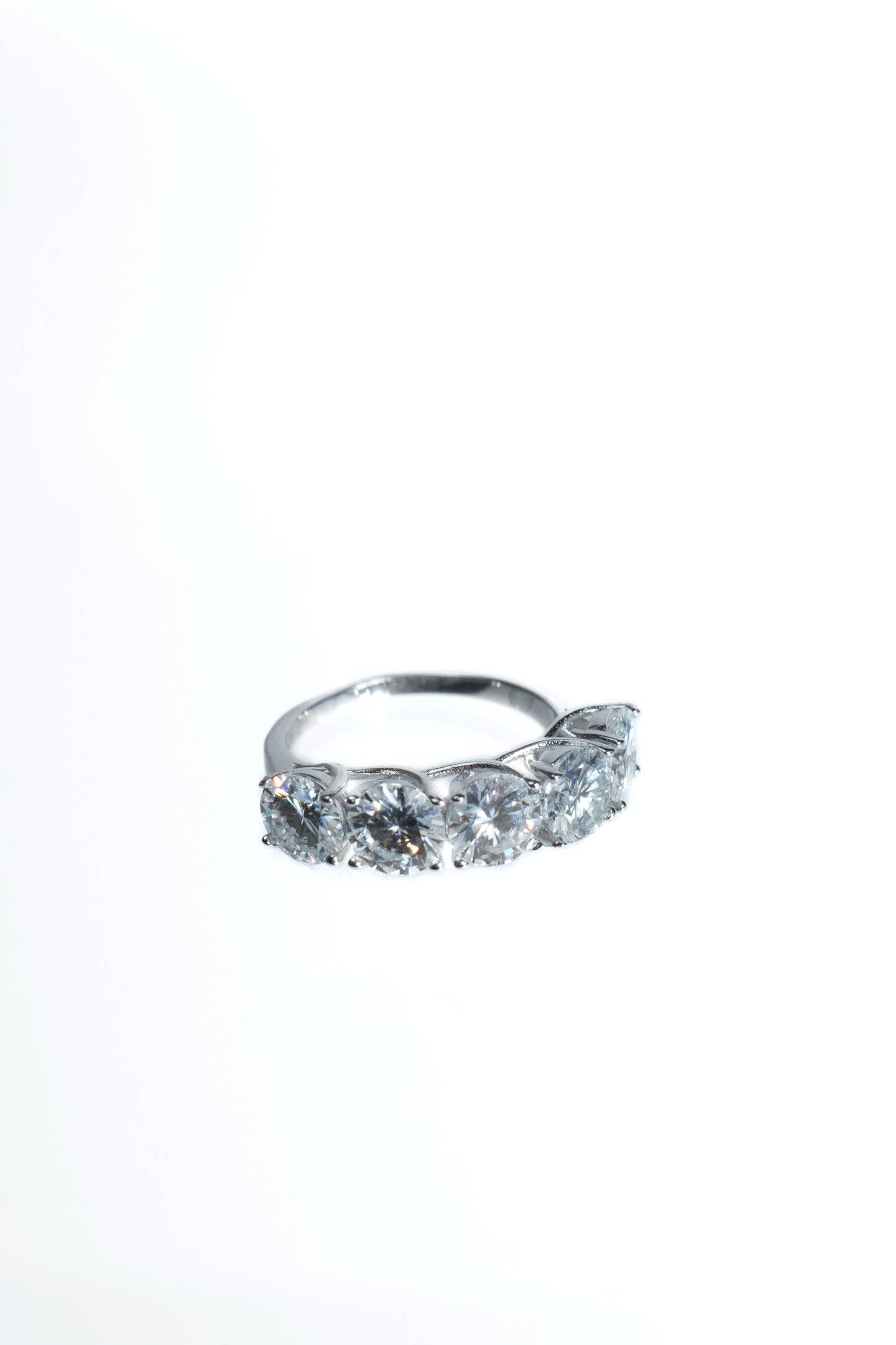 HBIC In Training .925 Sterling Silver 5 Carat Moissanite Ring