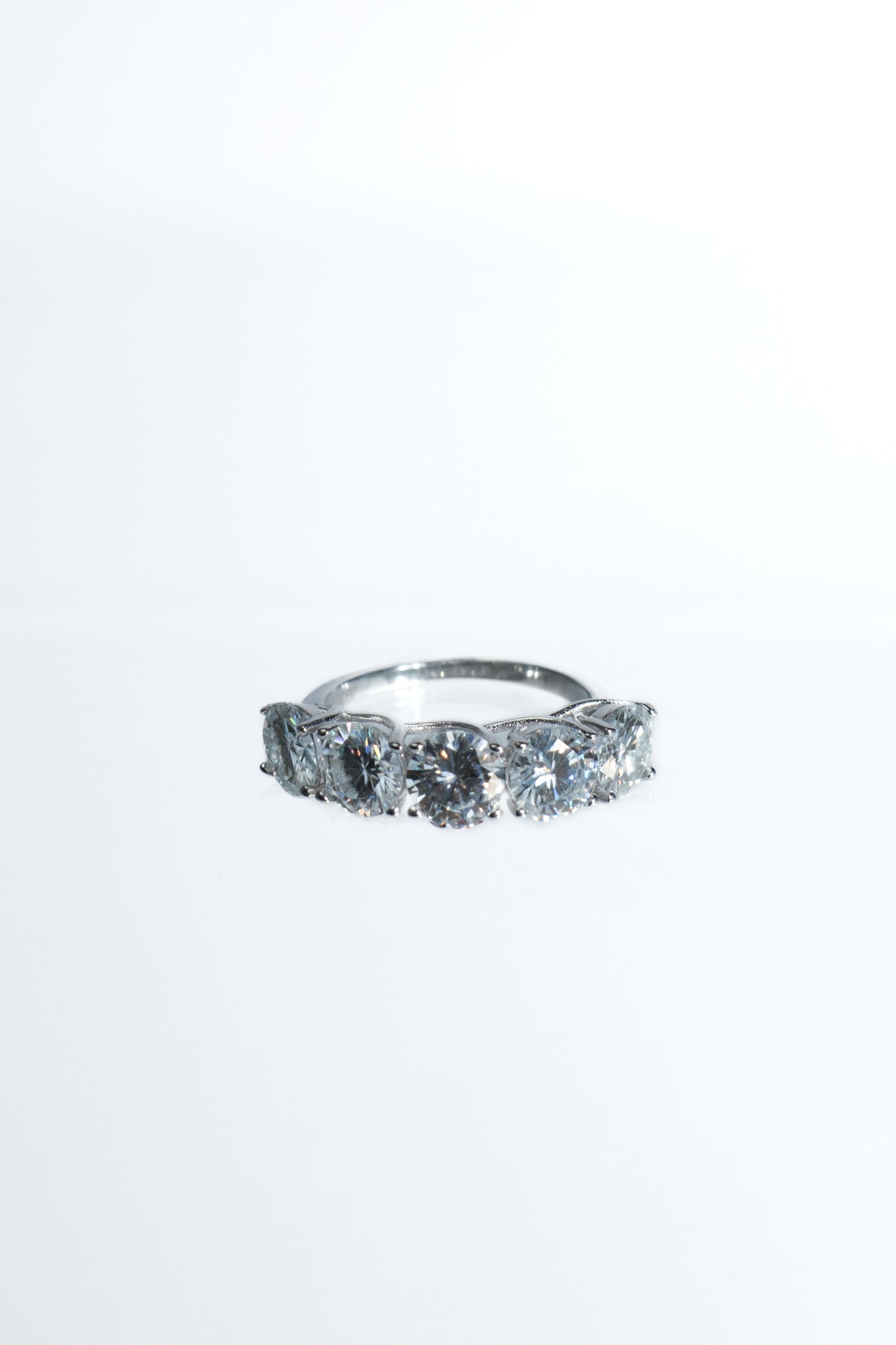 HBIC In Training .925 Sterling Silver 5 Carat Moissanite Ring