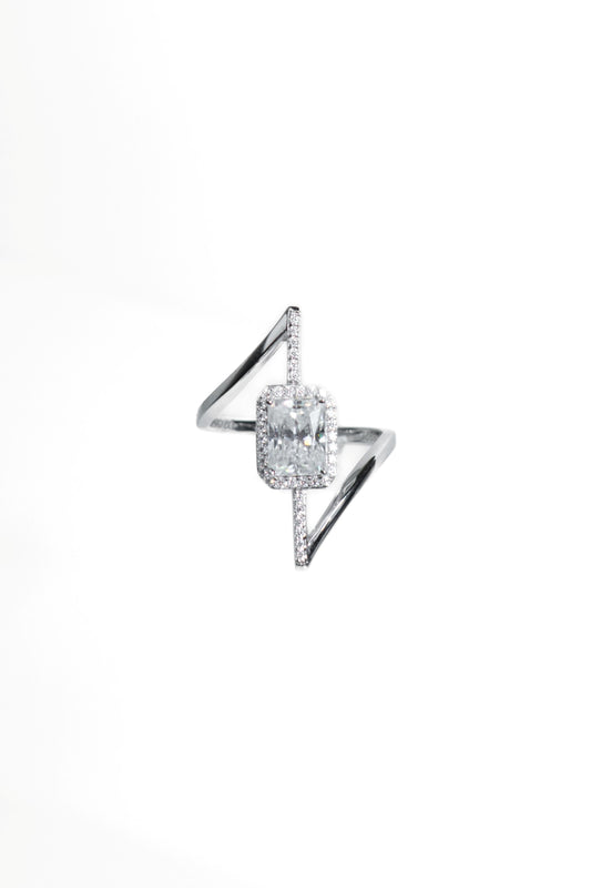 Monarch .925 Sterling Silver 3 Carat Moissanite Ring
