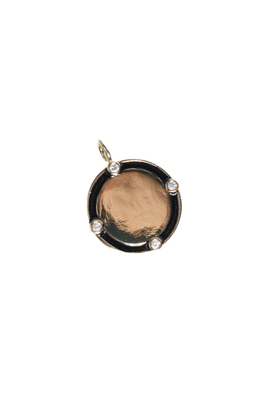 Lunchtime Crystal 316L Stainless Steel Charm