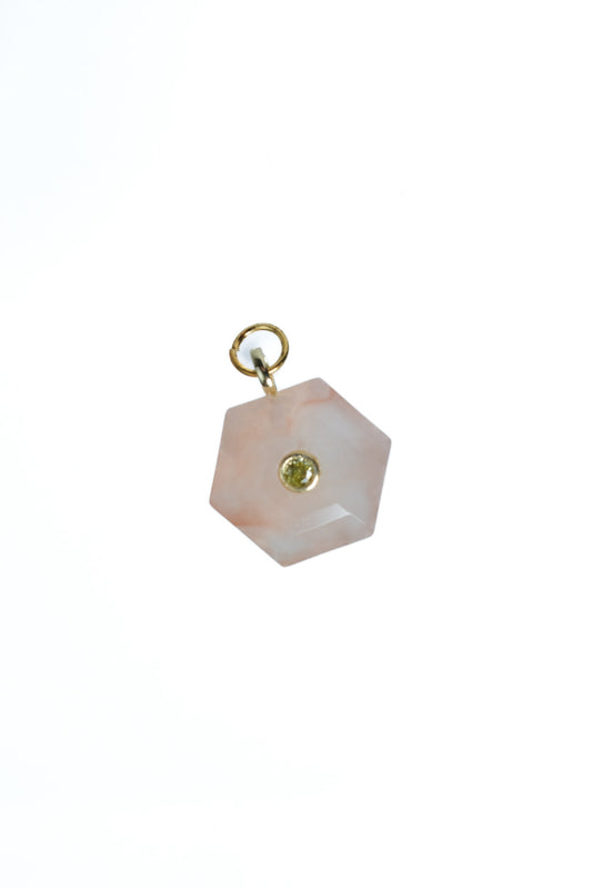 Homecoming Natural Stone Crystal Charm