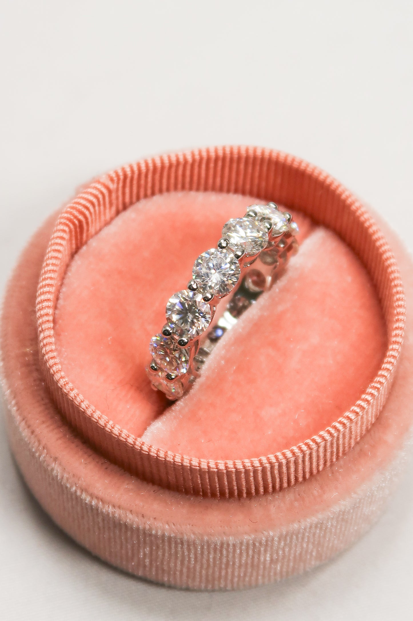 Forever XL Band .925 Sterling Silver Moissanite Infinity Band