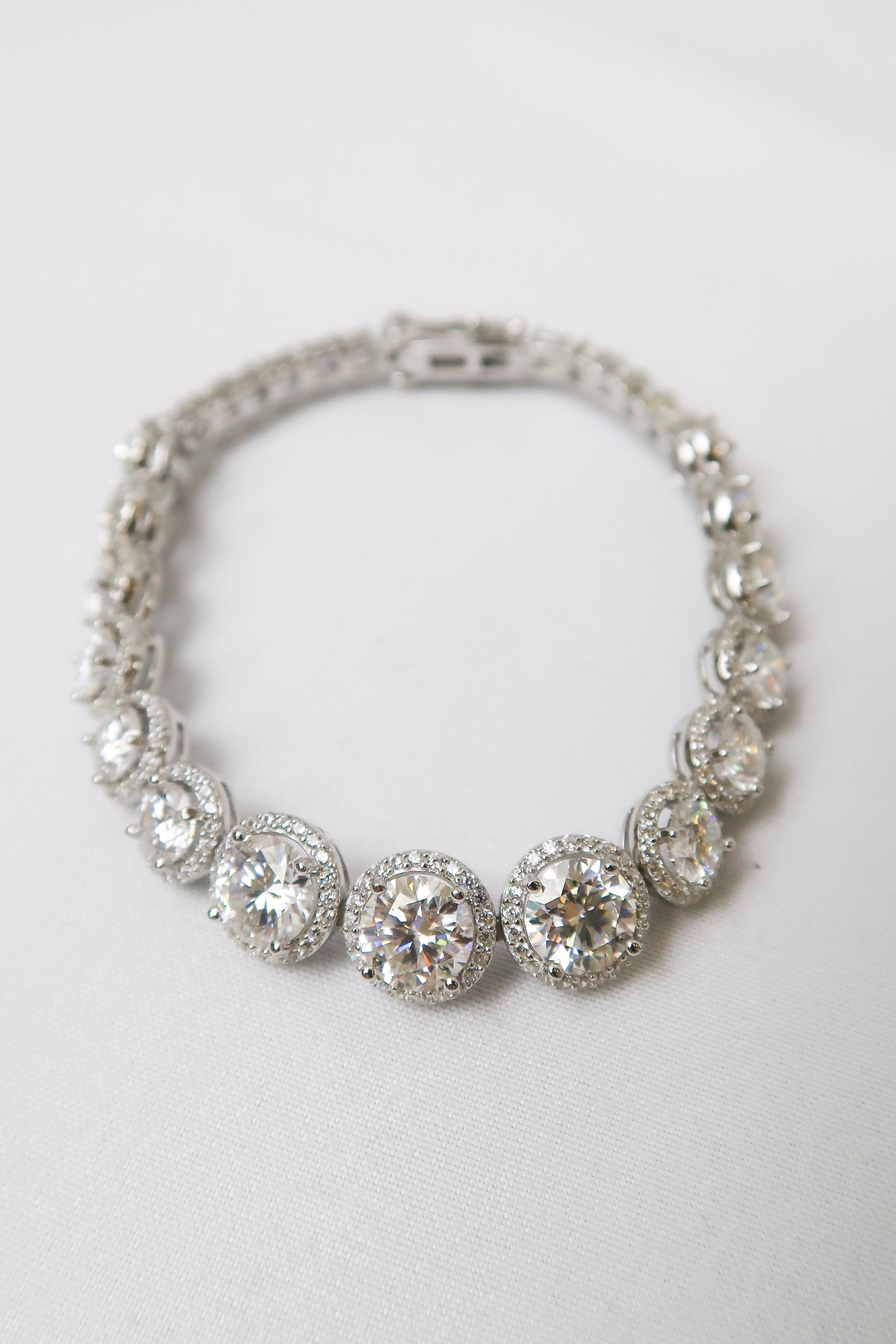 Anastasia .925 Sterling Silver 10 Carat Moissanite Bracelet