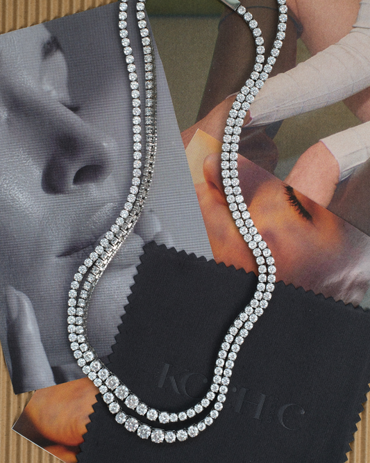 Odette 3MM-5MM Gradual 316L Stainless Steel Necklace