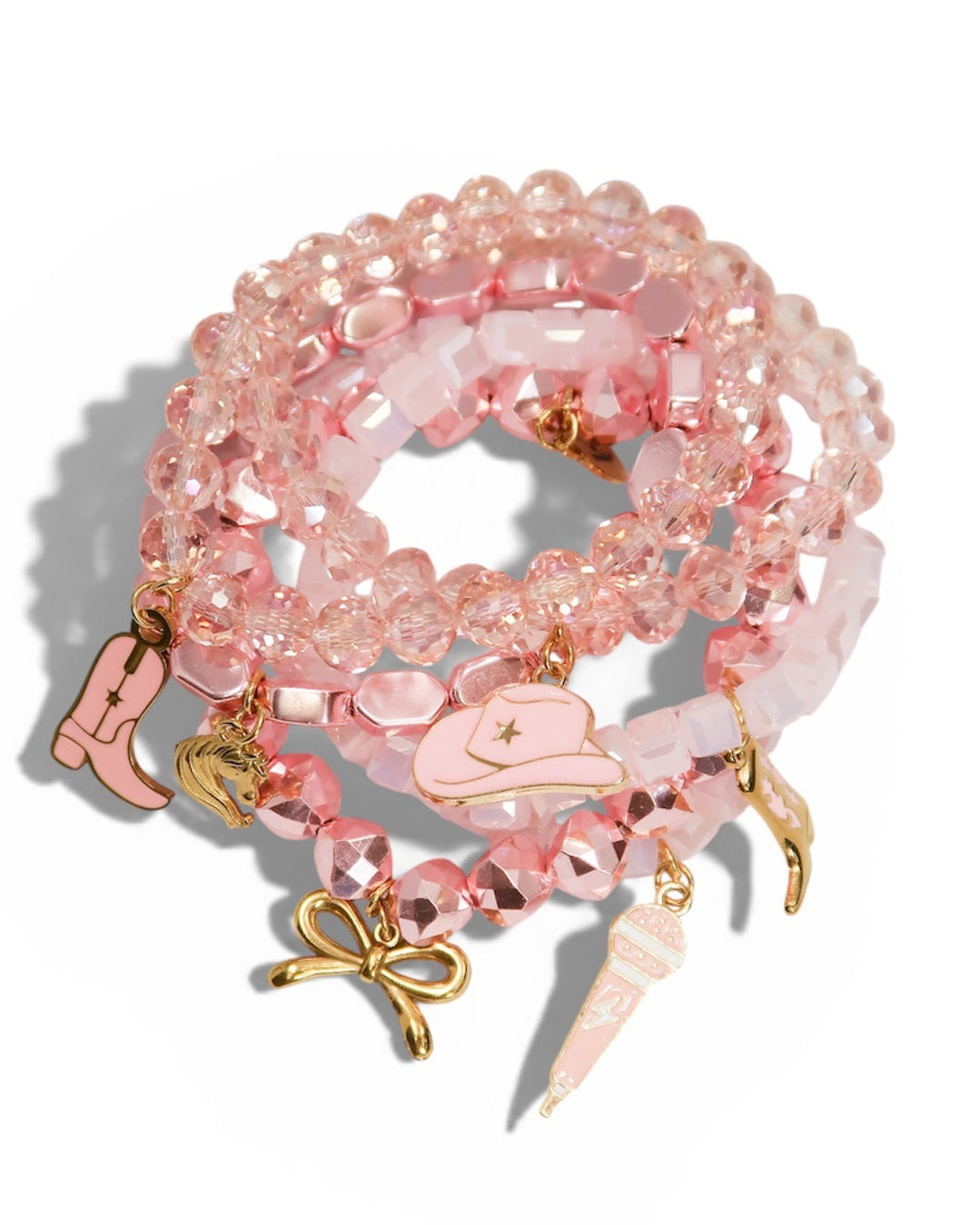 Let's Go Girls Swarovski 6 Piece Bracelet Stack