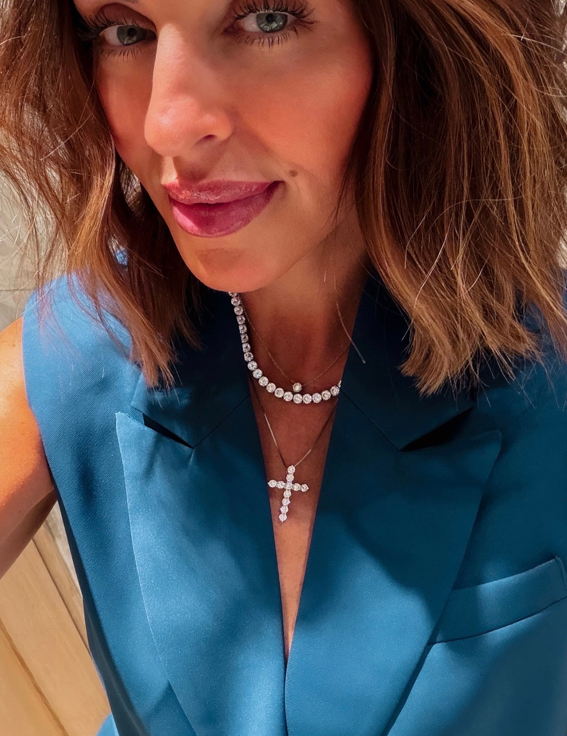 Abide .925 Sterling Cross Necklace