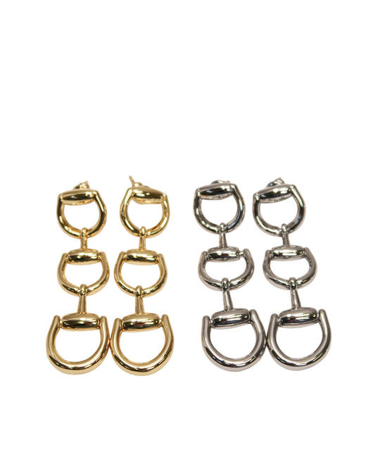 Lucky Horse Bit Earrings 316L Stainless Steel Earrings