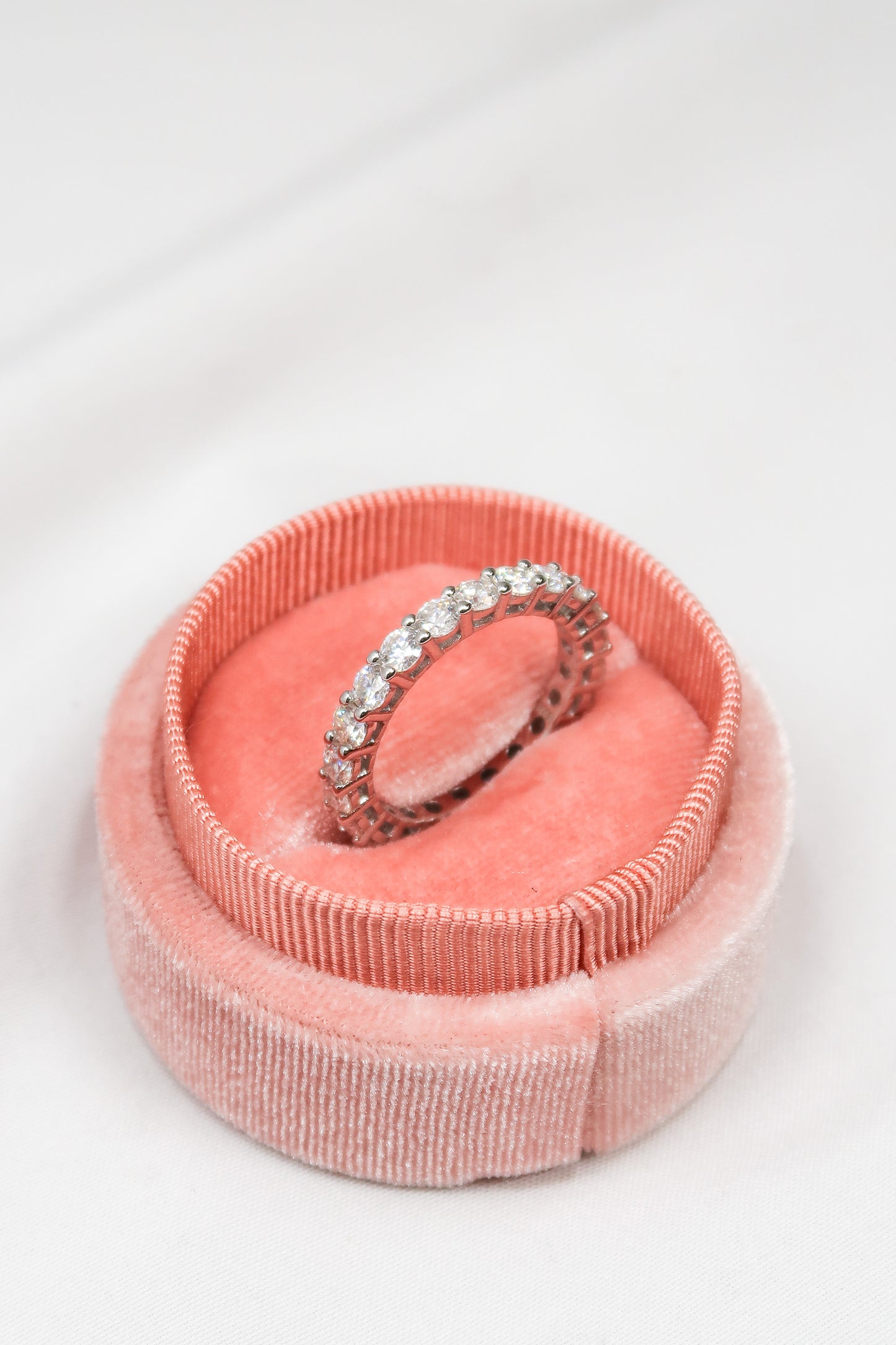 Forever Yours .925 Sterling Silver Moissanite Ring