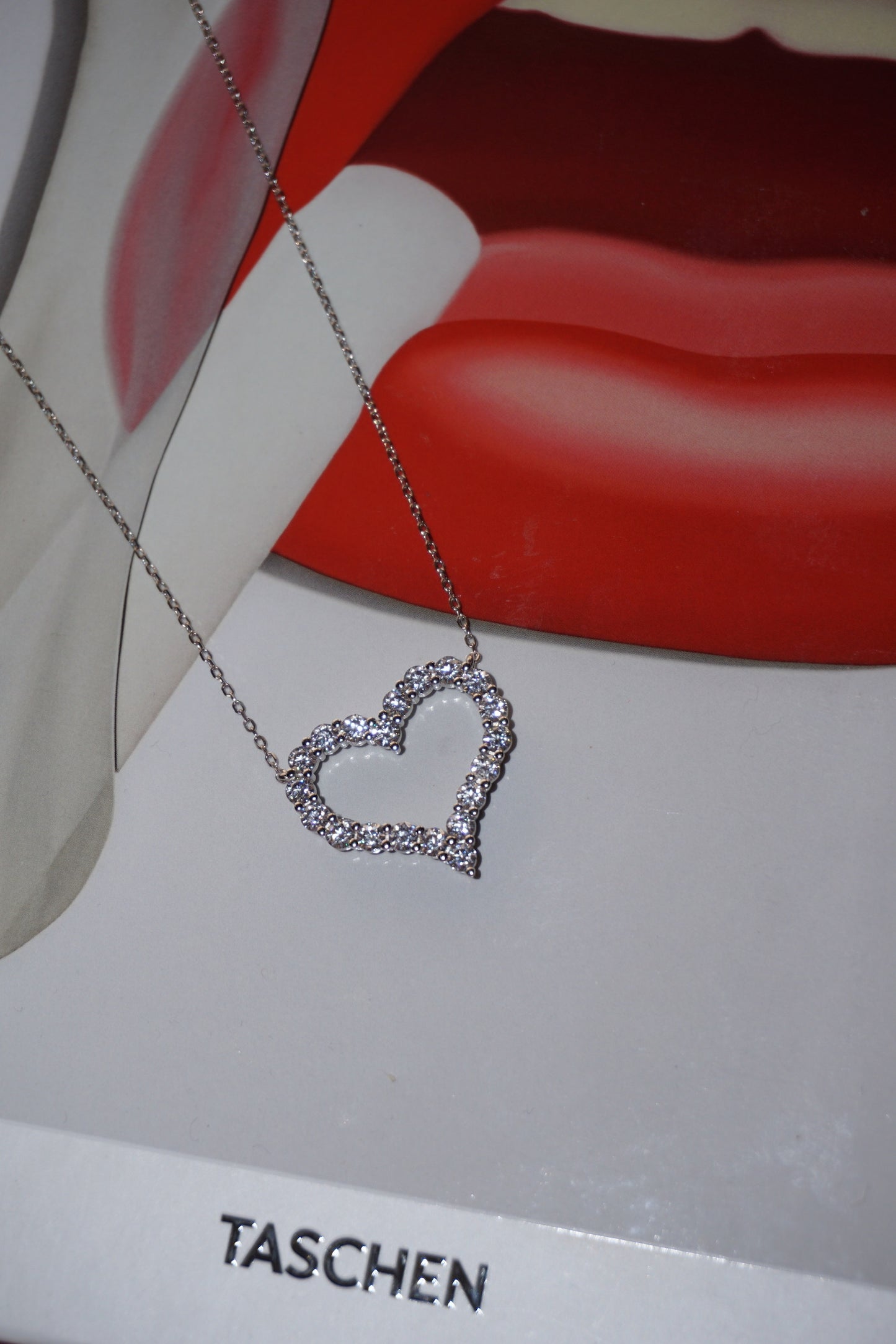 Killing Me Softly .925 Sterling Silver Moissanite Heart Necklace