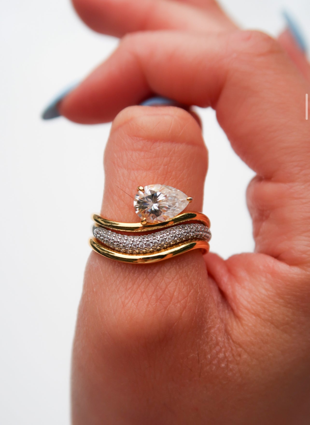 Starlight 1 Carat .925 Sterling Silver Moissanite Ring