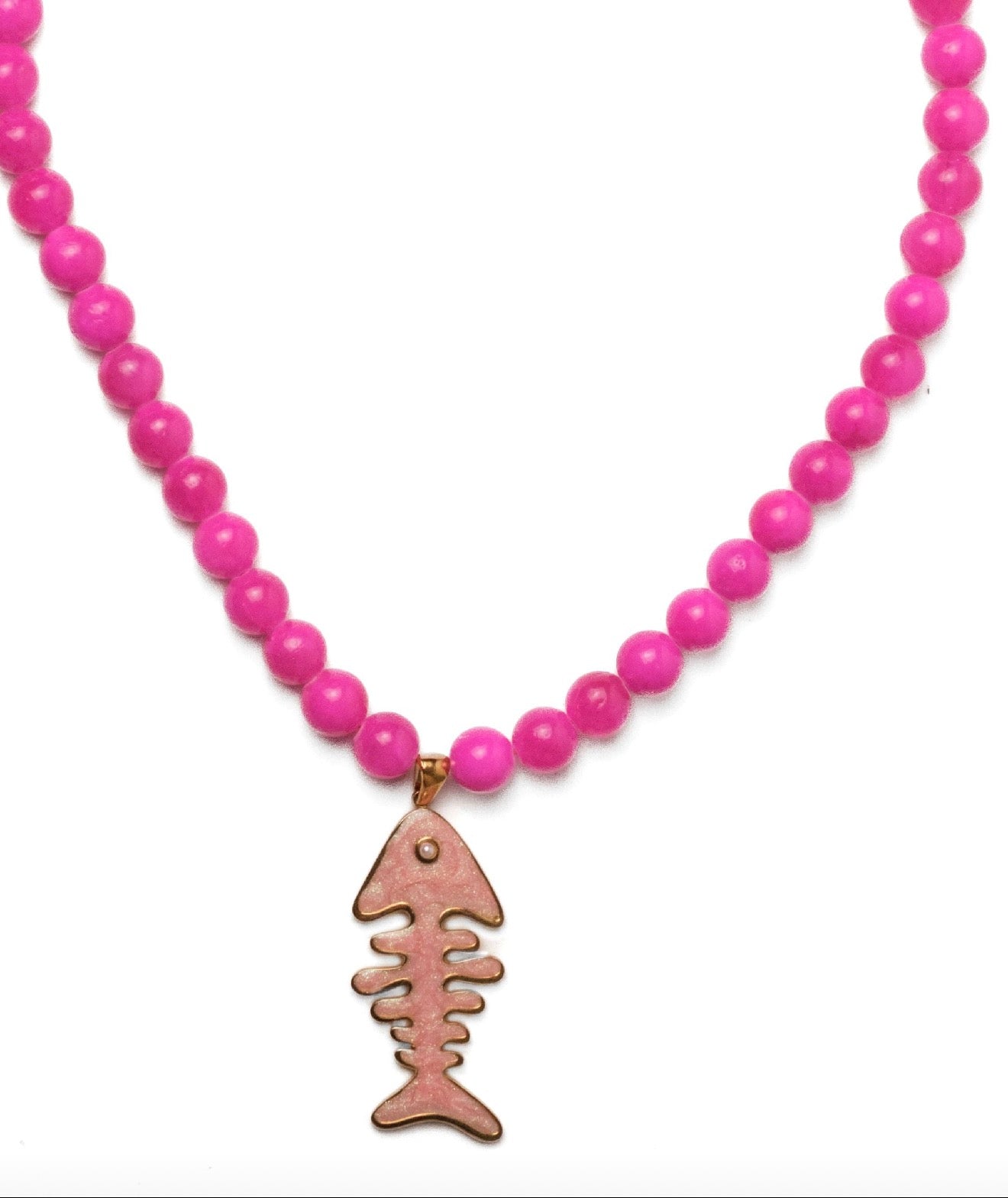 Lucky Catch Stone Necklace