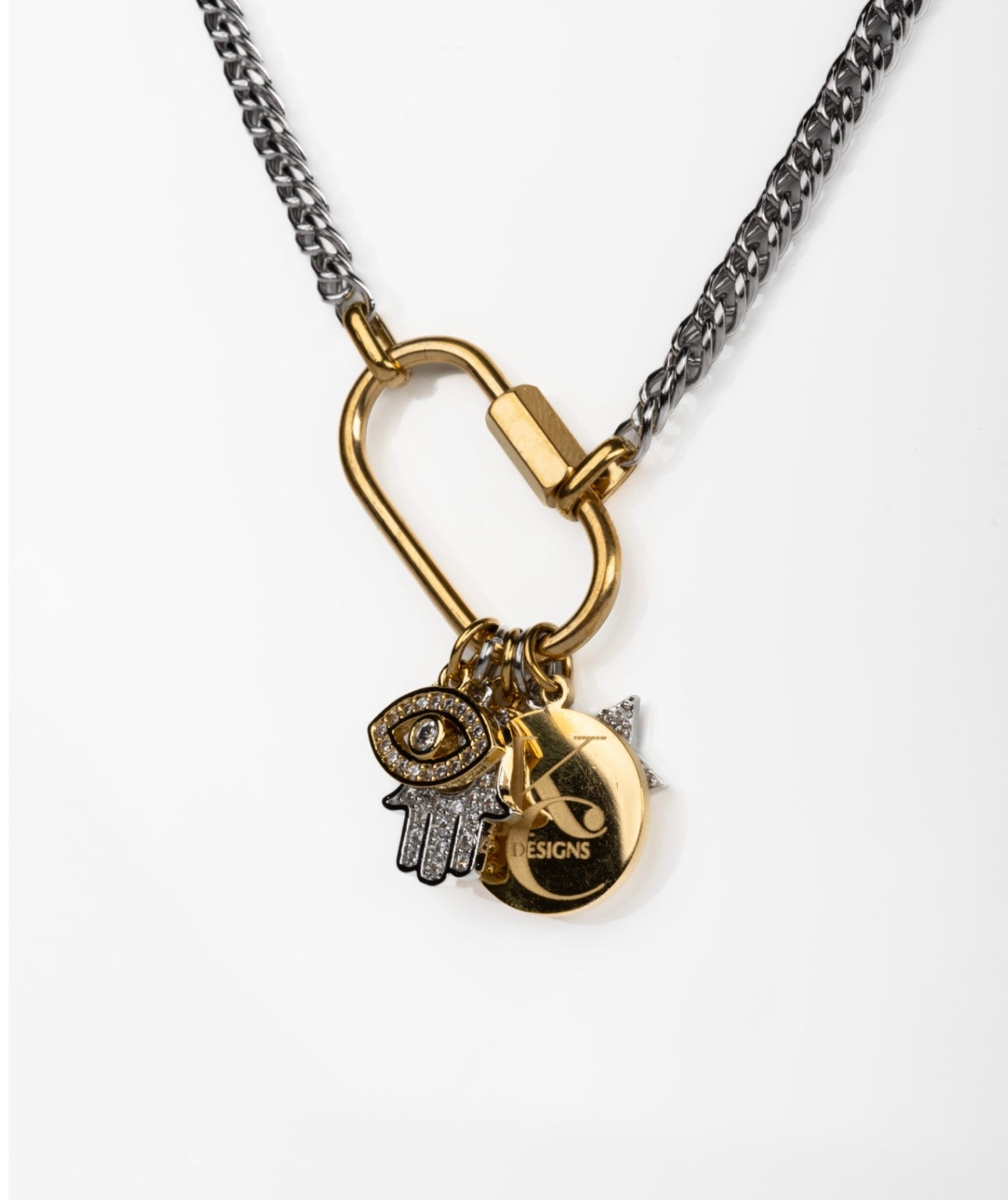 A Charmed Life 316L Stainless Steel Pendant Necklace
