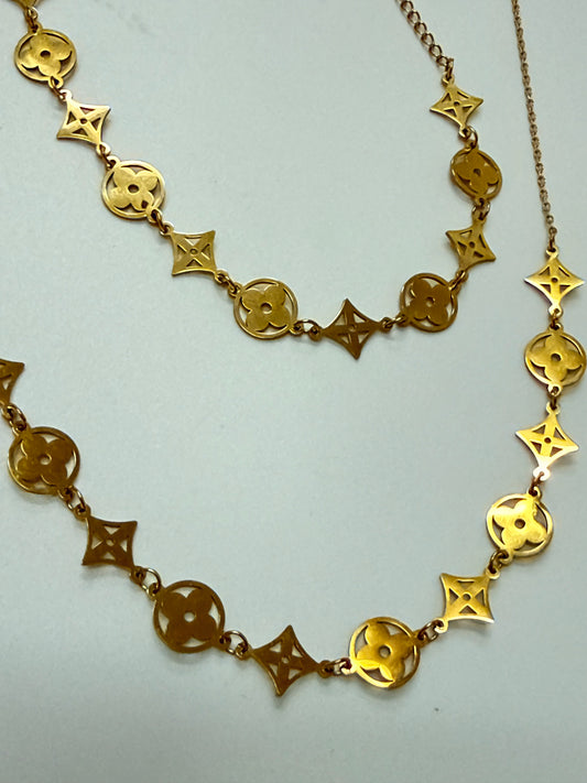 The Euro Summer 316L Stainless Steel Necklace + Bracelet Duo