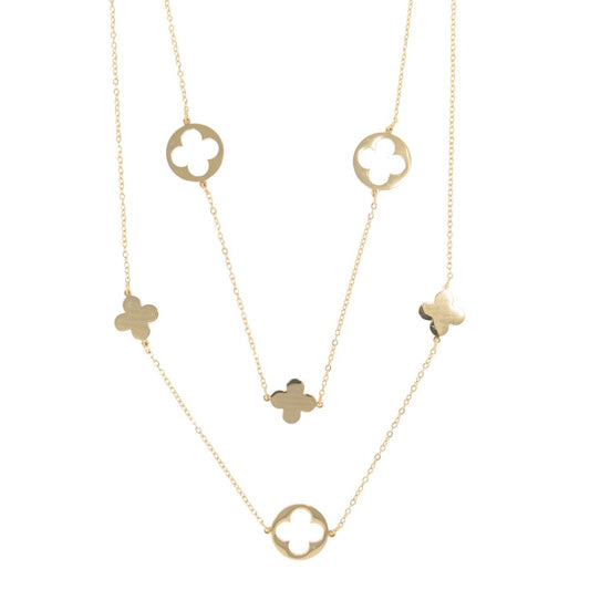 316L Stainless Steel Hot Girl Quatrefoil Necklace or Earrings