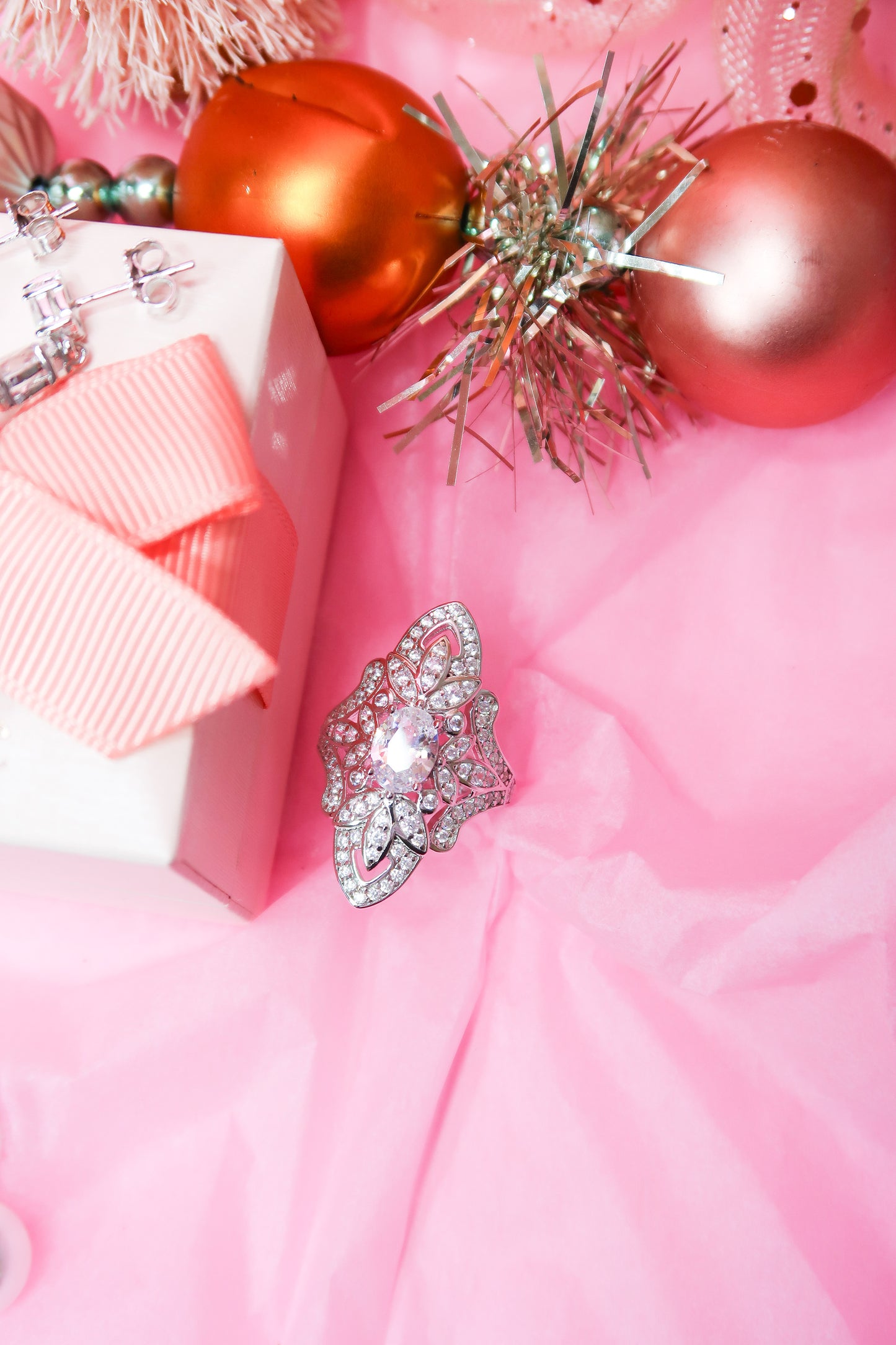 Heirloom Crystal .925 Sterling Silver Ring