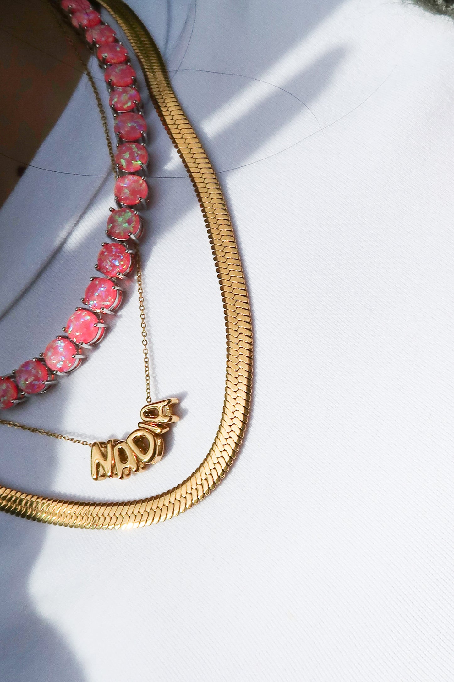 The Luxe Layer Herringbone 316L Stainless Steel Necklace