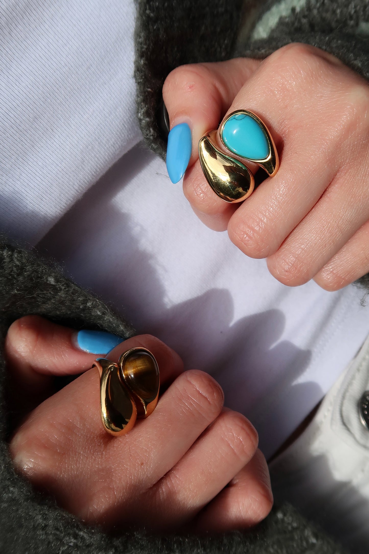 Main Character Adjustable 316L Stainless Steel Statement Ring