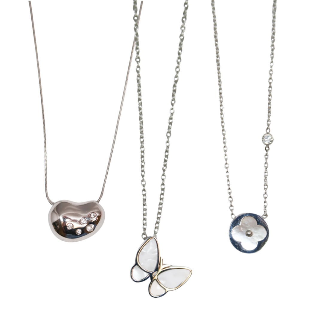 Stunning Necklace Trio 316L Stainless steel