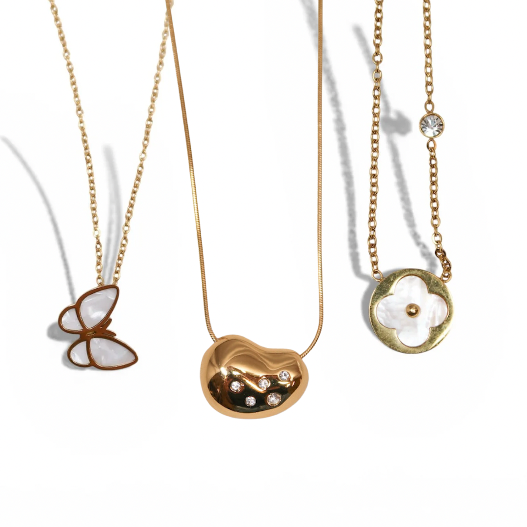 Stunning Necklace Trio Stainless steel