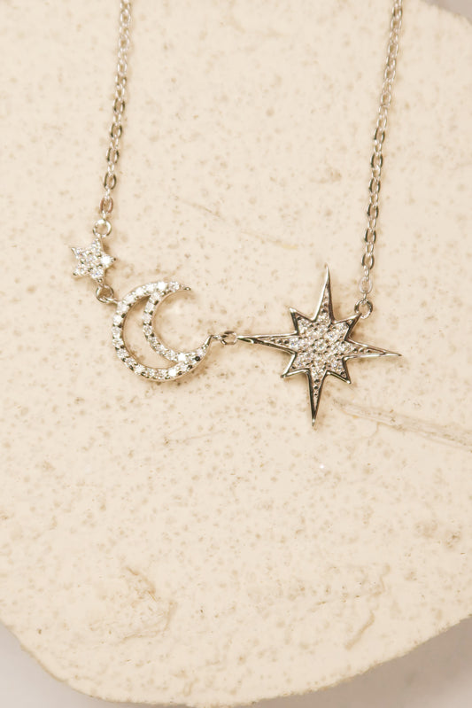 Starlit Dreams .925 Sterling Silver Moissanite Necklace