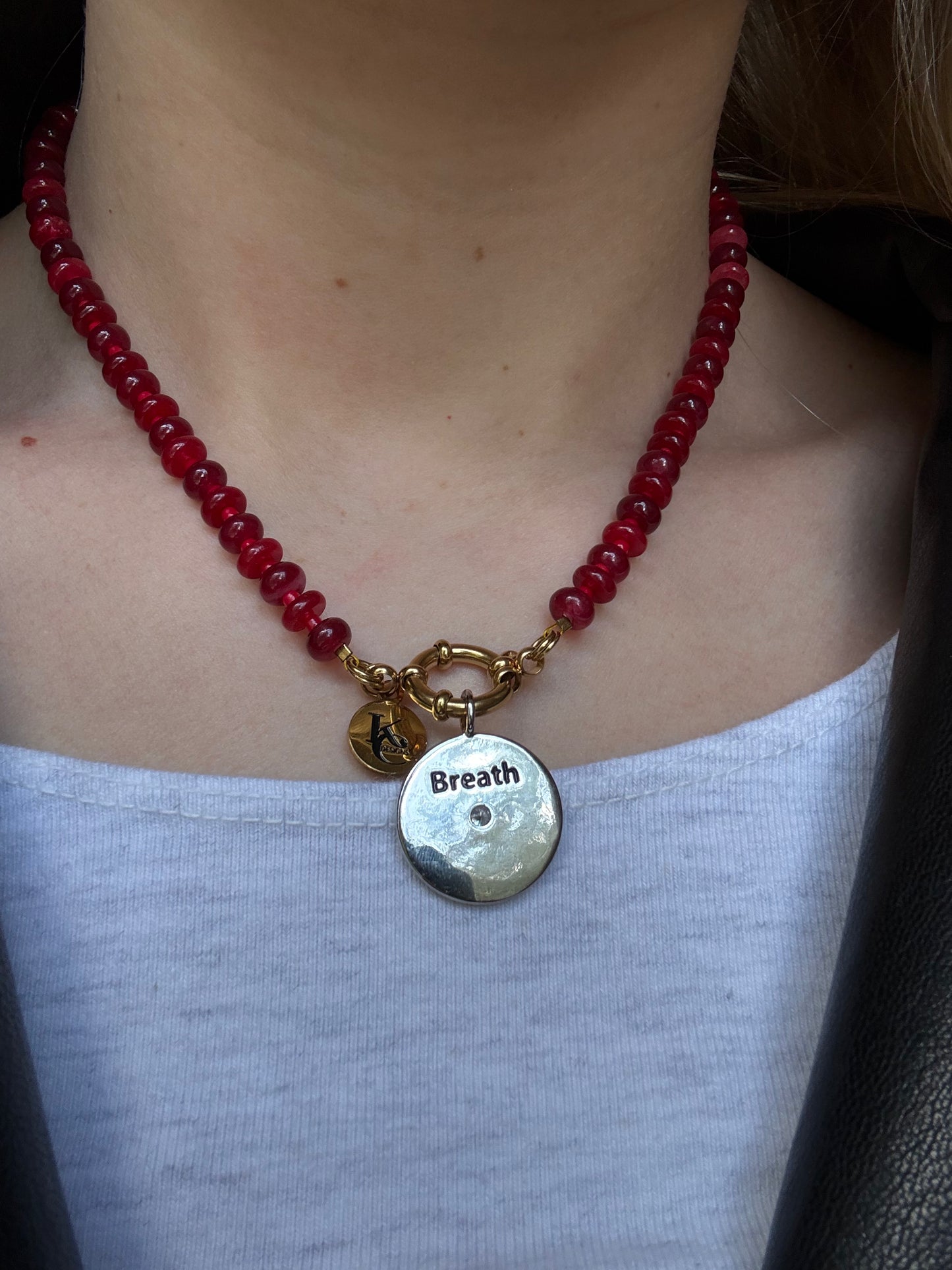 Stay Focused - Breath 316L Stainless Steel Crystal Charm