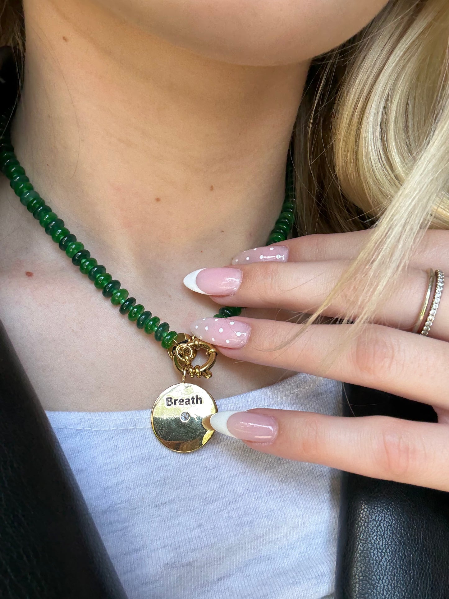 Stay Focused - Breath 316L Stainless Steel Crystal Charm