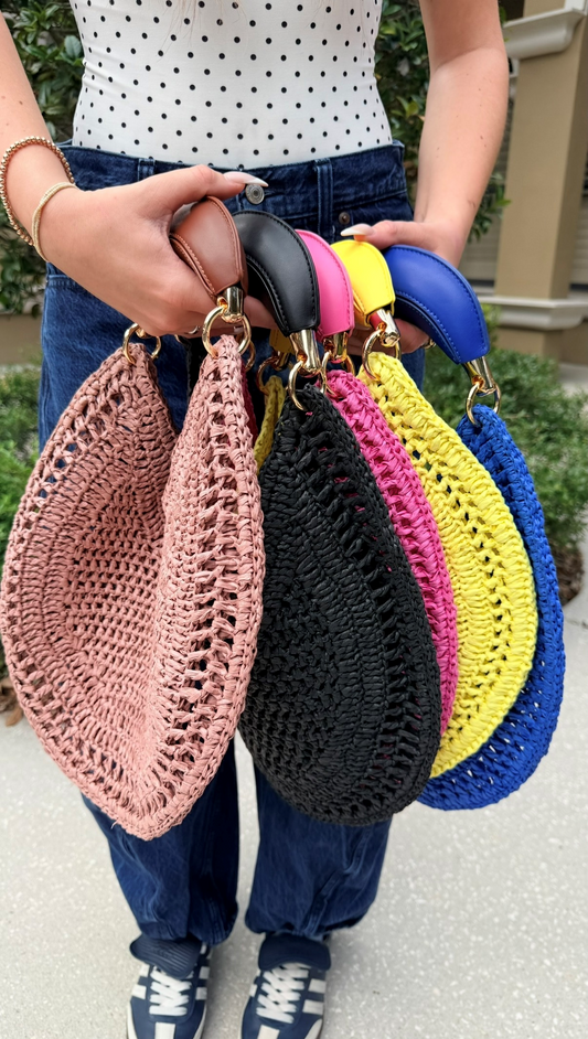 KC Banana Bag in Viscose Raffia