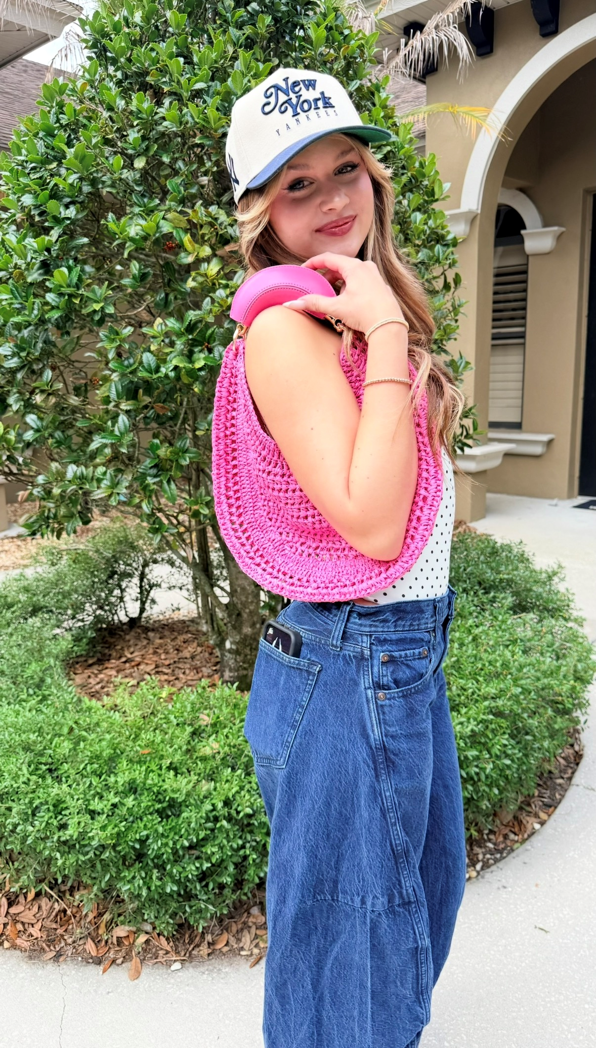 KC Banana Bag in Viscose Raffia