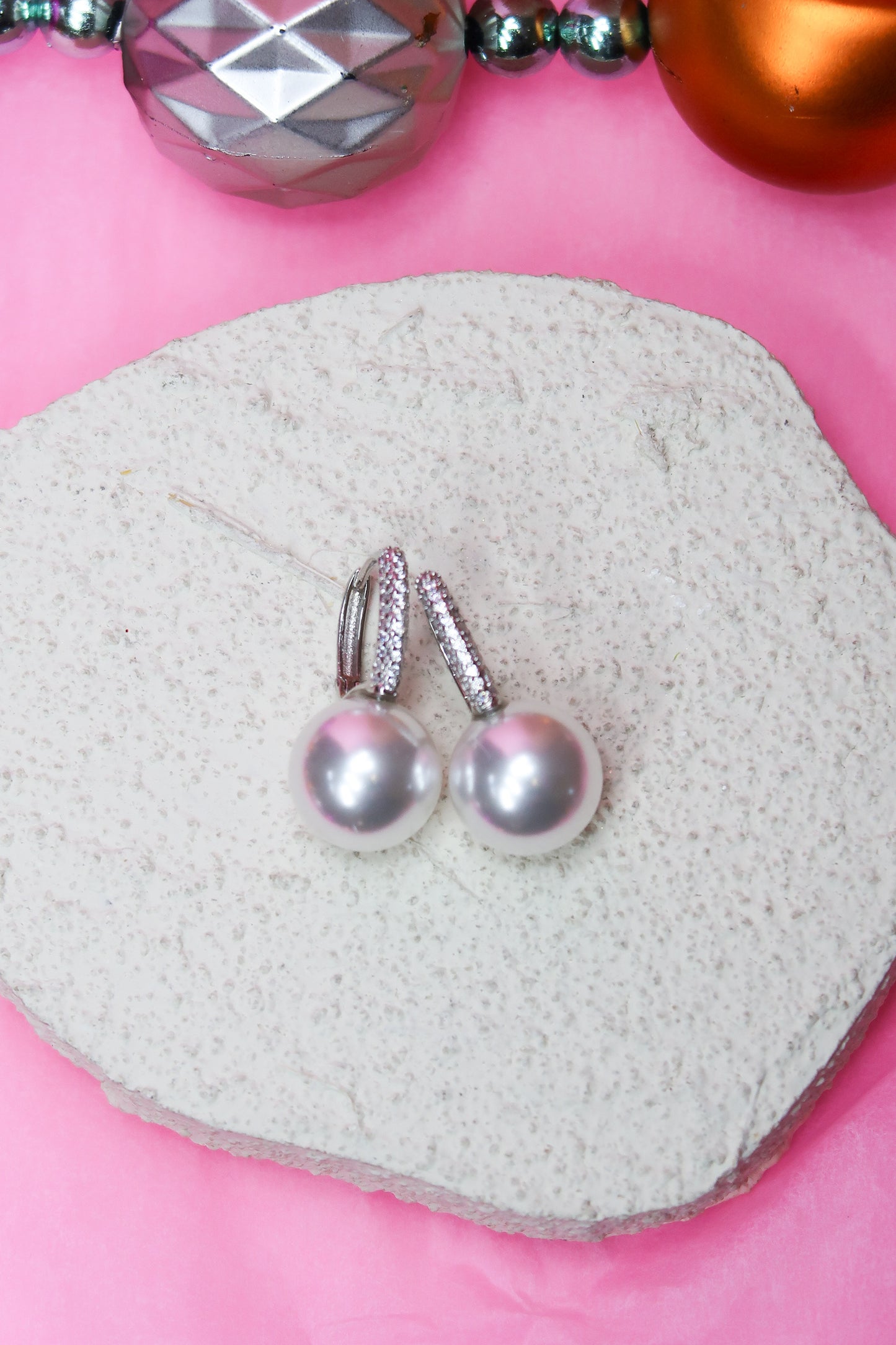 Darling .925 Sterling Silver Crystal Huggies