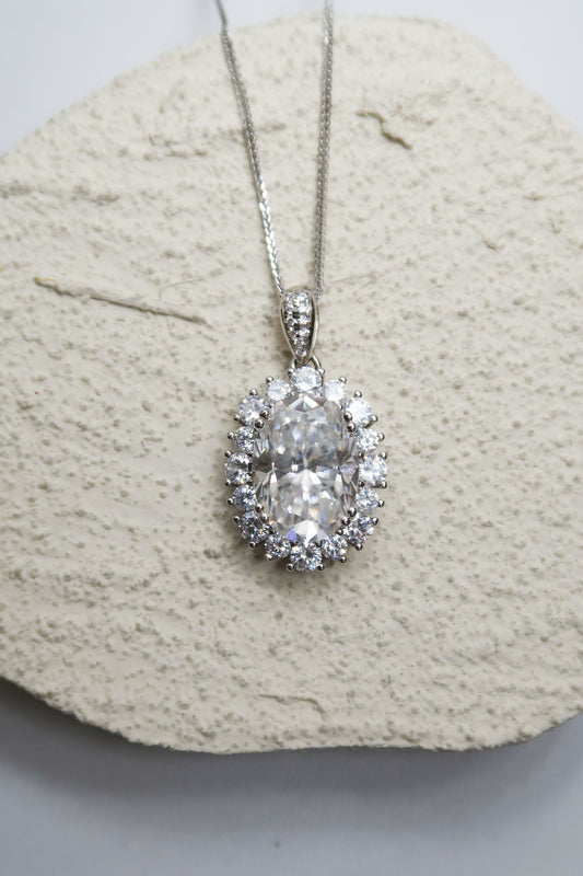 Tour De Lux Moissanite .925 Sterling SilverNecklace/Rings