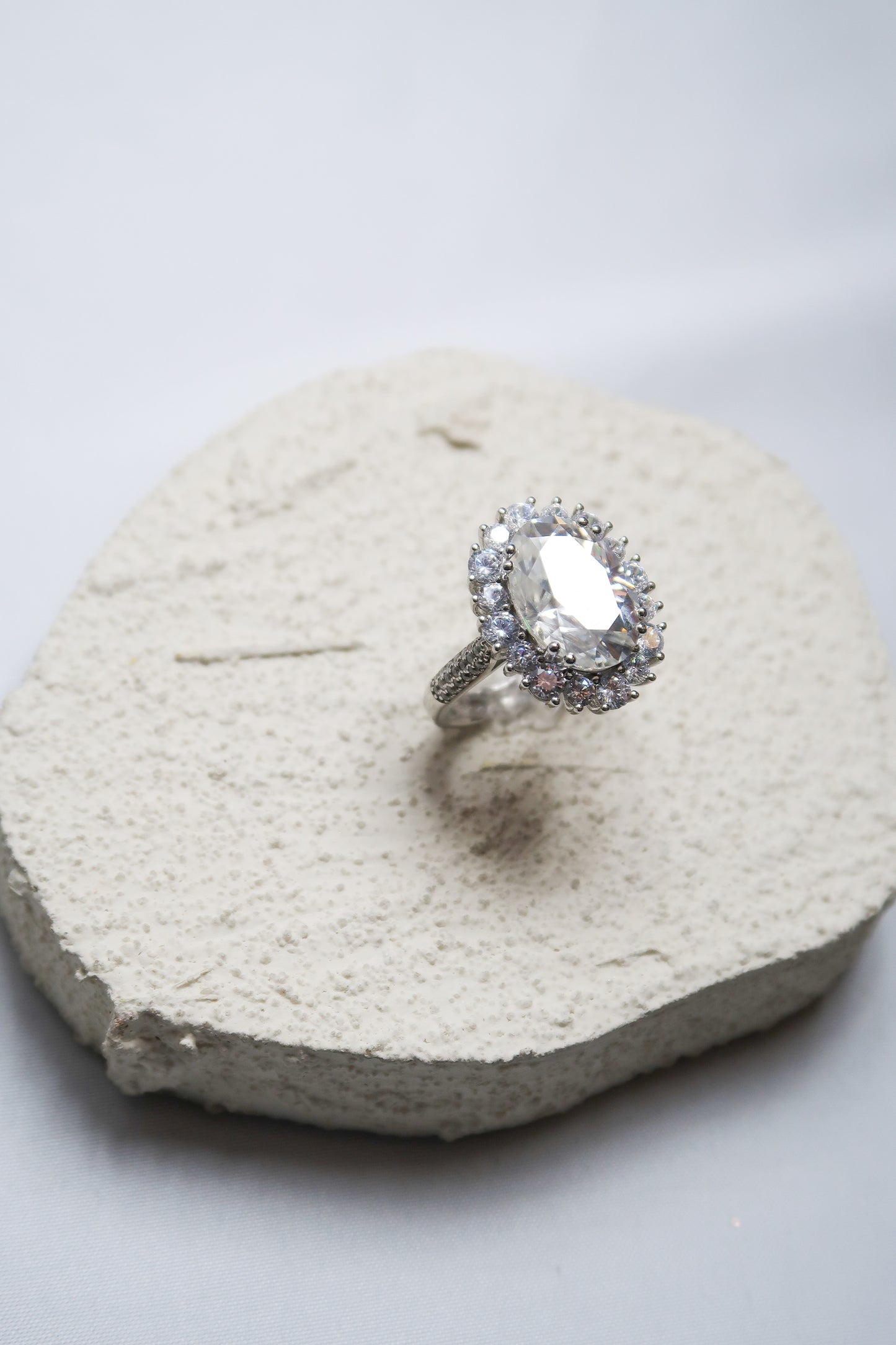 Tour De Lux Moissanite .925 Sterling SilverNecklace/Rings