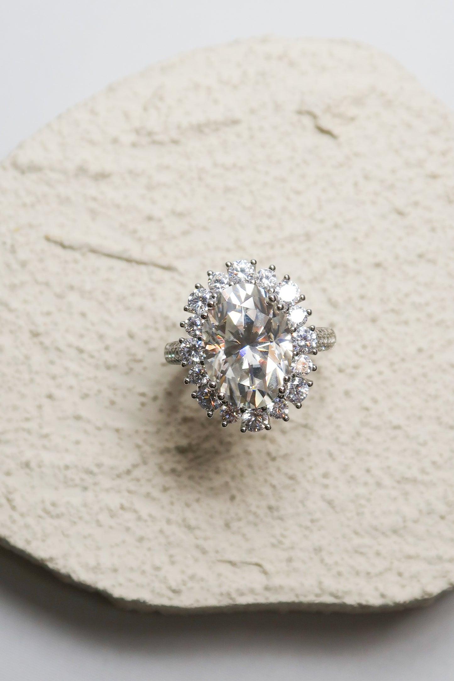 Tour De Lux Moissanite .925 Sterling SilverNecklace/Rings