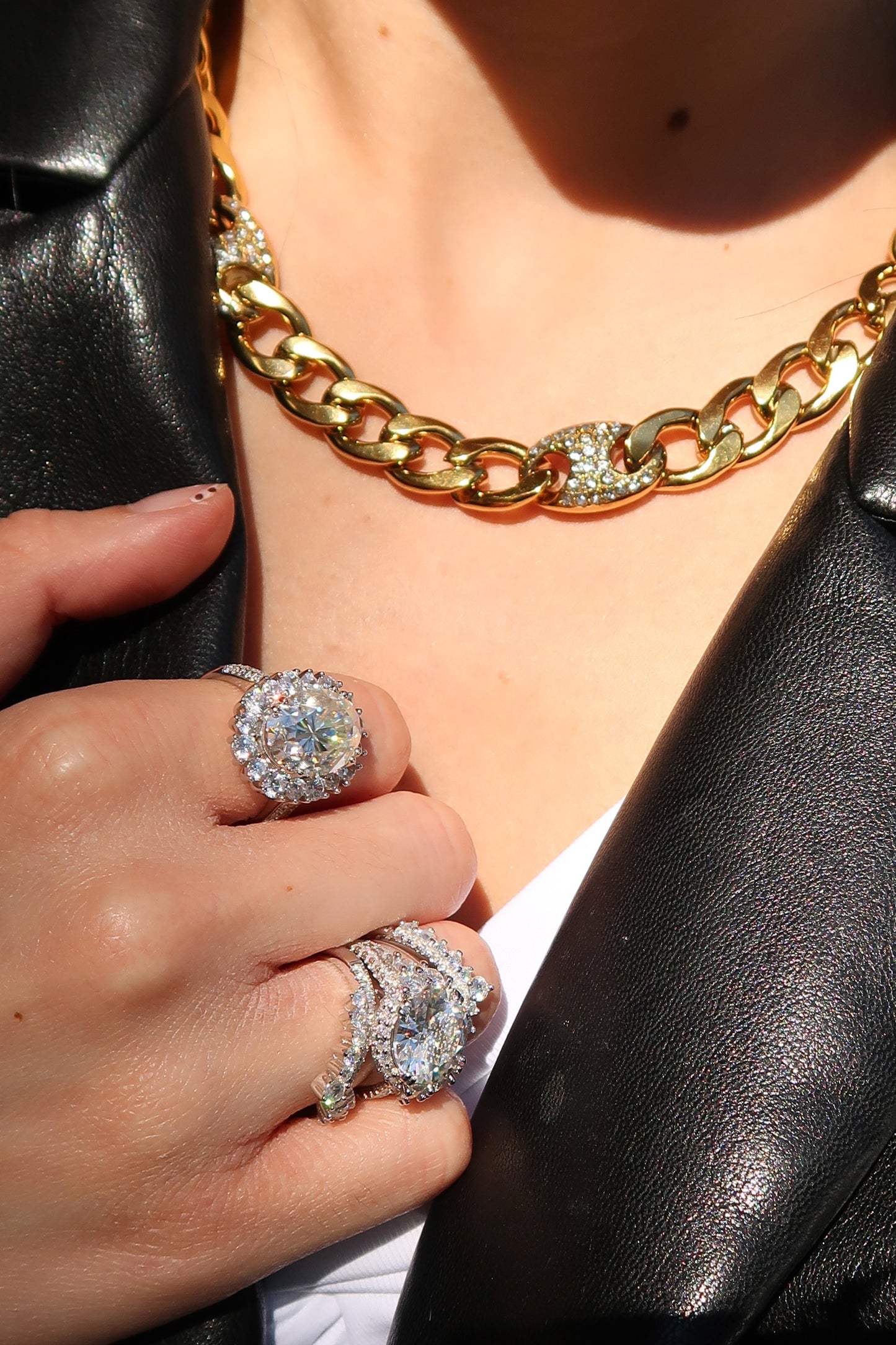 Outkast Crystal 316L Necklace and Bracelet Duo