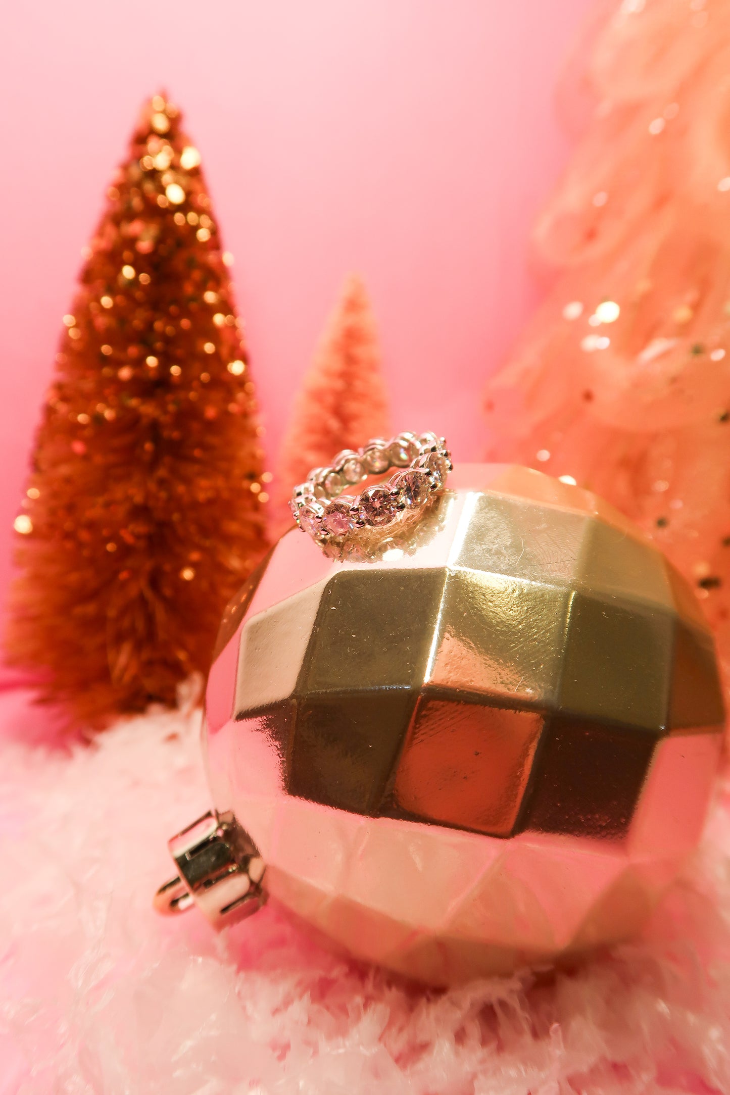 Forever XL Band .925 Sterling Silver Moissanite Infinity Band