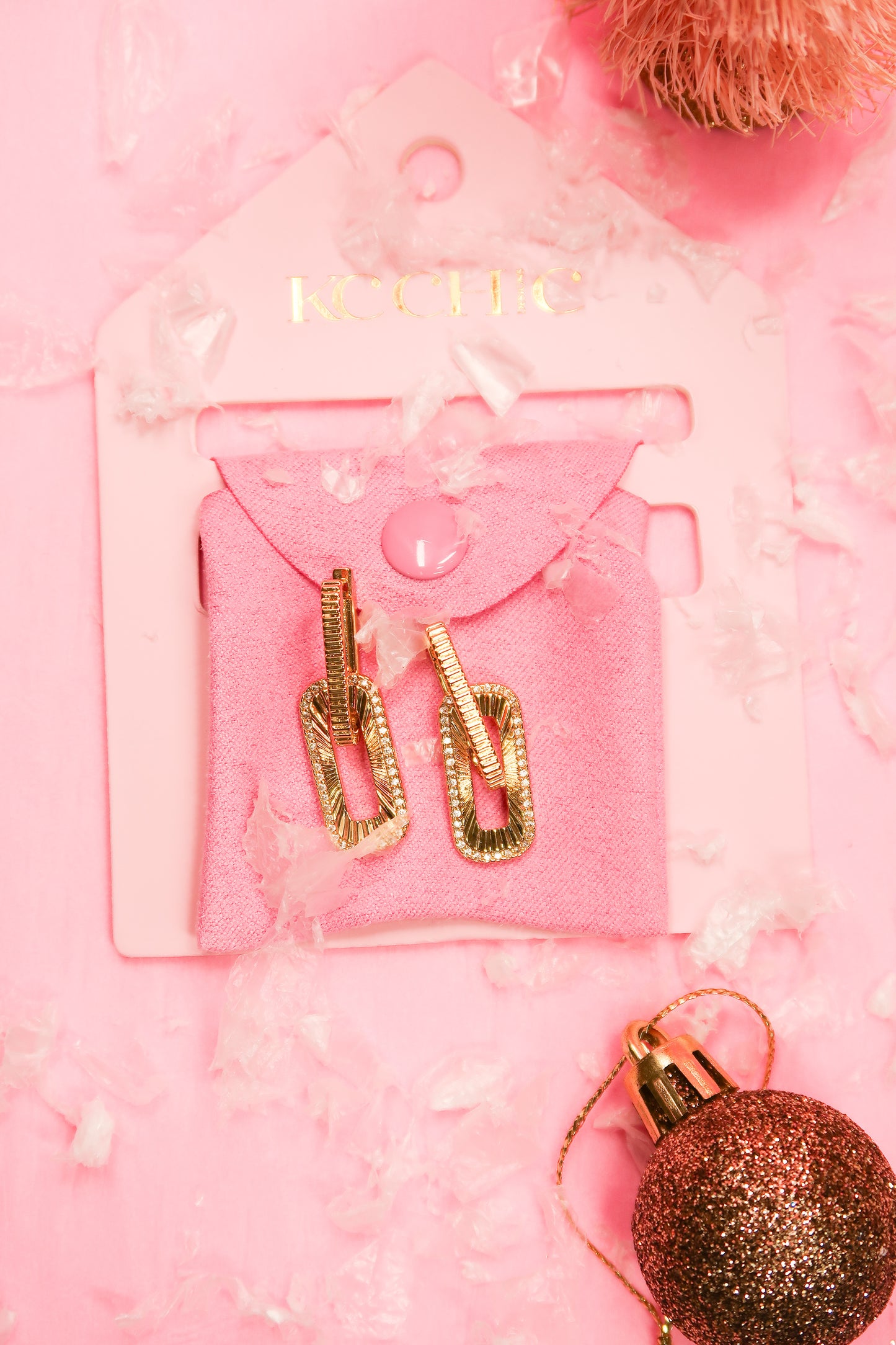 Link Luxe 316L Stainless Steel Earrings Duo