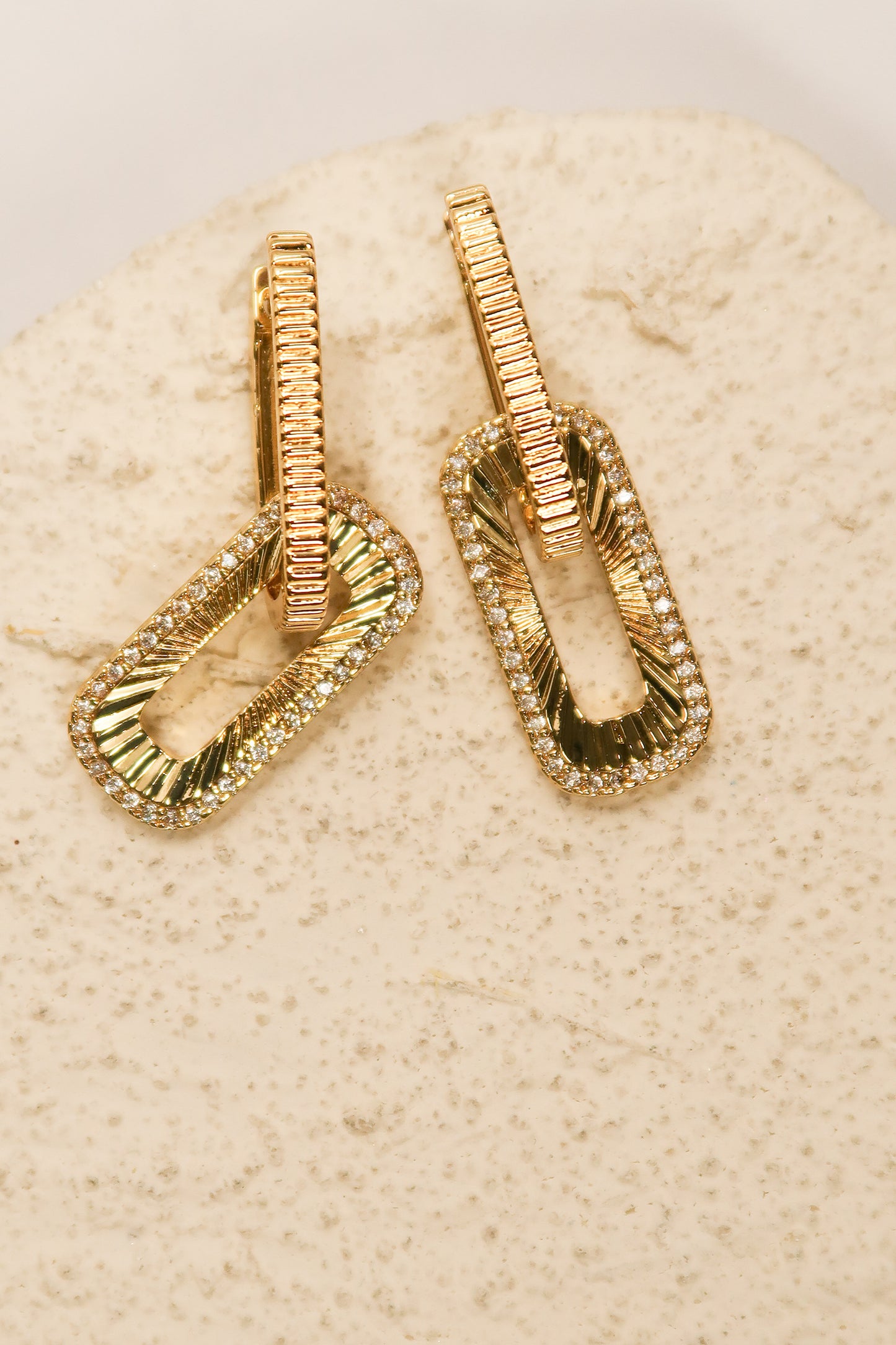 Link Luxe 316L Stainless Steel Earrings Duo