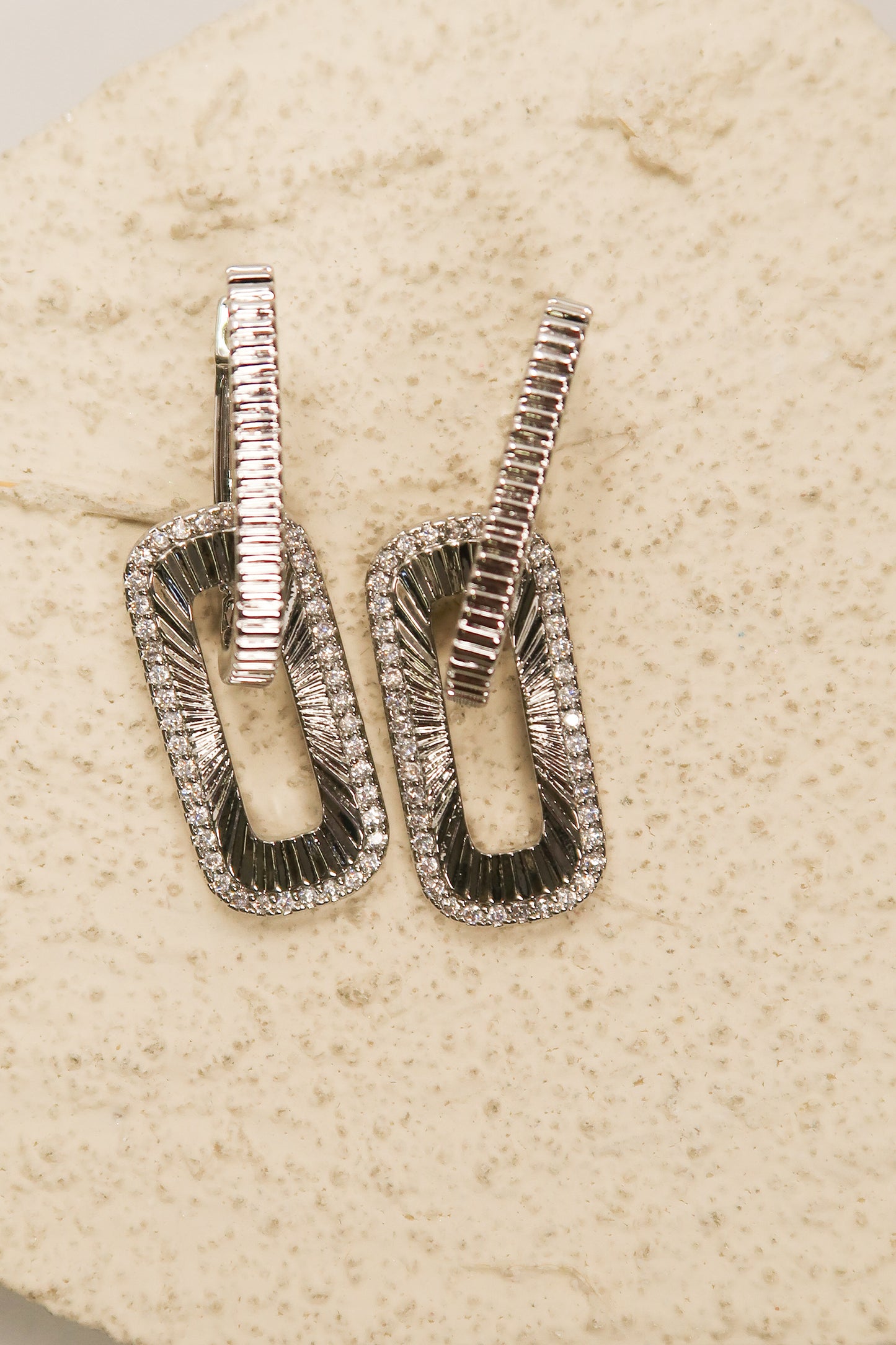 Link Luxe 316L Stainless Steel Earrings Duo