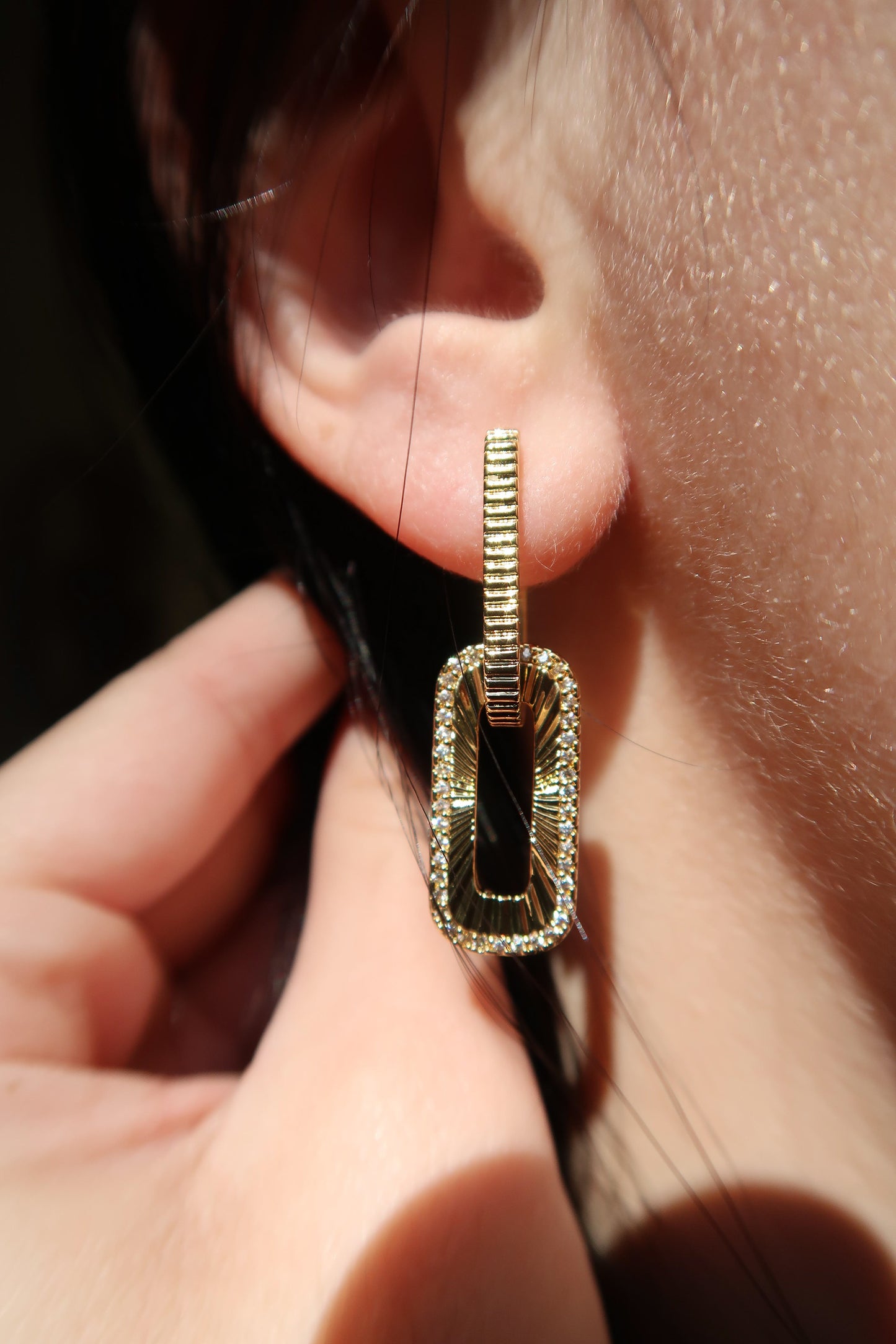 Link Luxe 316L Stainless Steel Earrings Duo