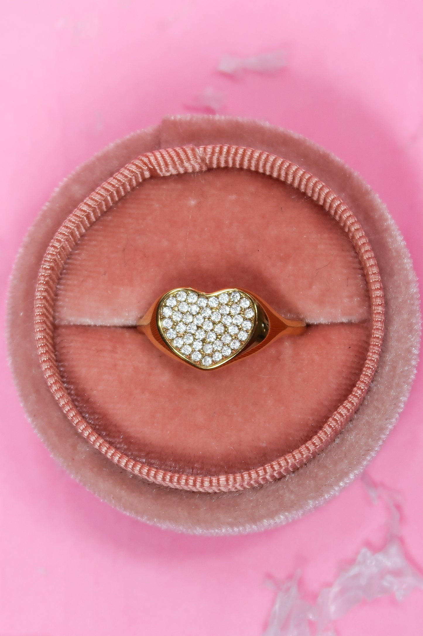 5 Golden 316L Stainless Steel Adjustable Rings *Comes With Cherry Case*