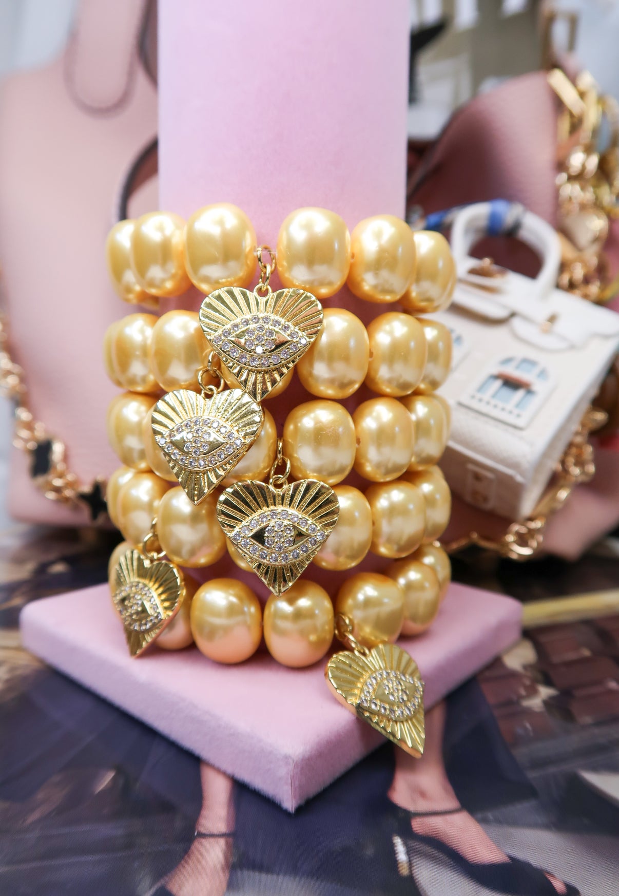Aura Mother of Pearl Gold Bracelet